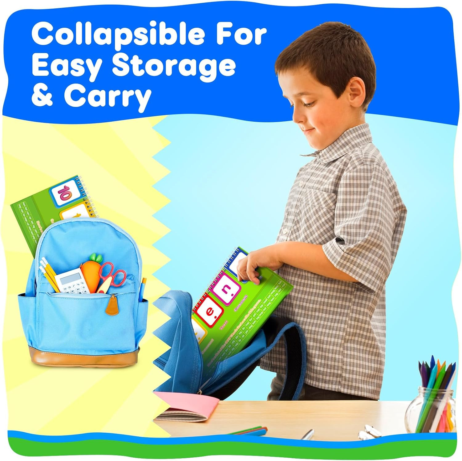 CVC Word Games,Phonics Flash Cards for Preschool Kindergarten Learning Activity,