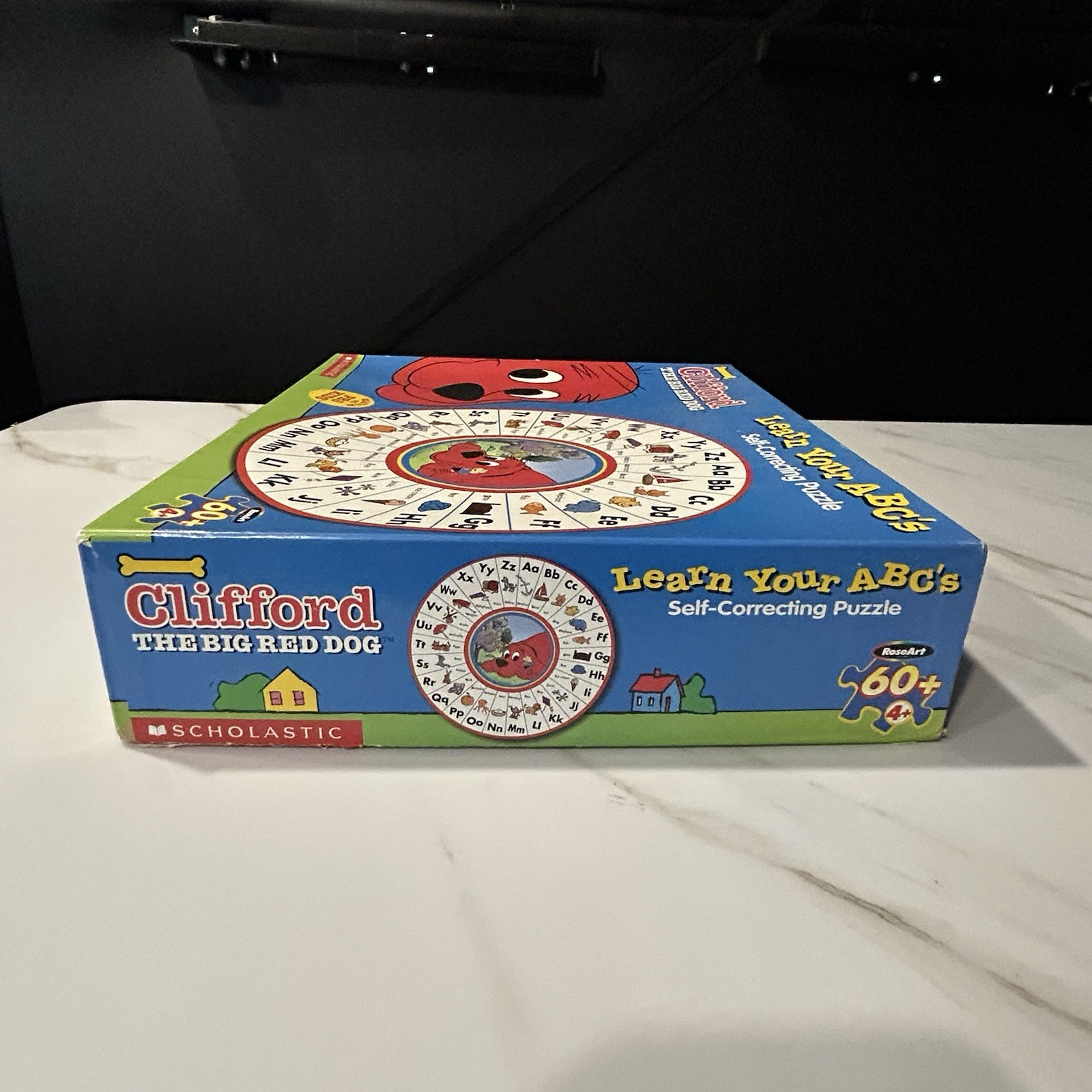 Round Puzzle Clifford Big Red Dog Learn Your ABCs 2003 Scholastic PBS ~ Complete