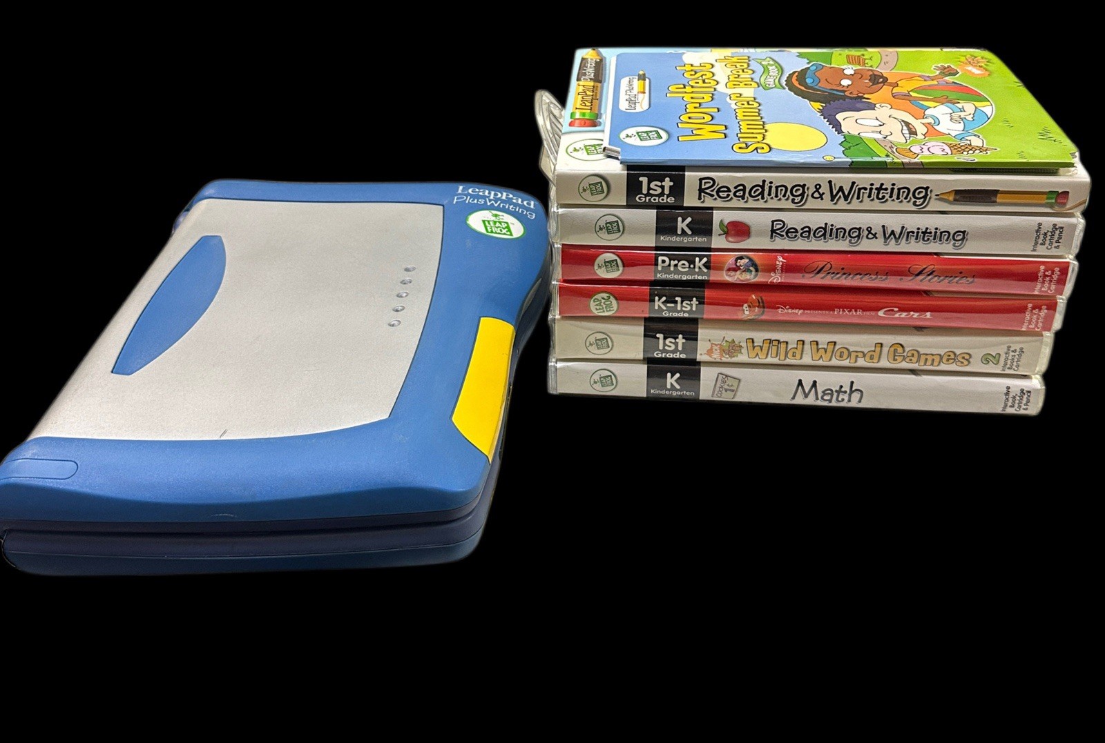 LeapFrog LeapPad Learning System w/ 6 Books & Cartridges Disney