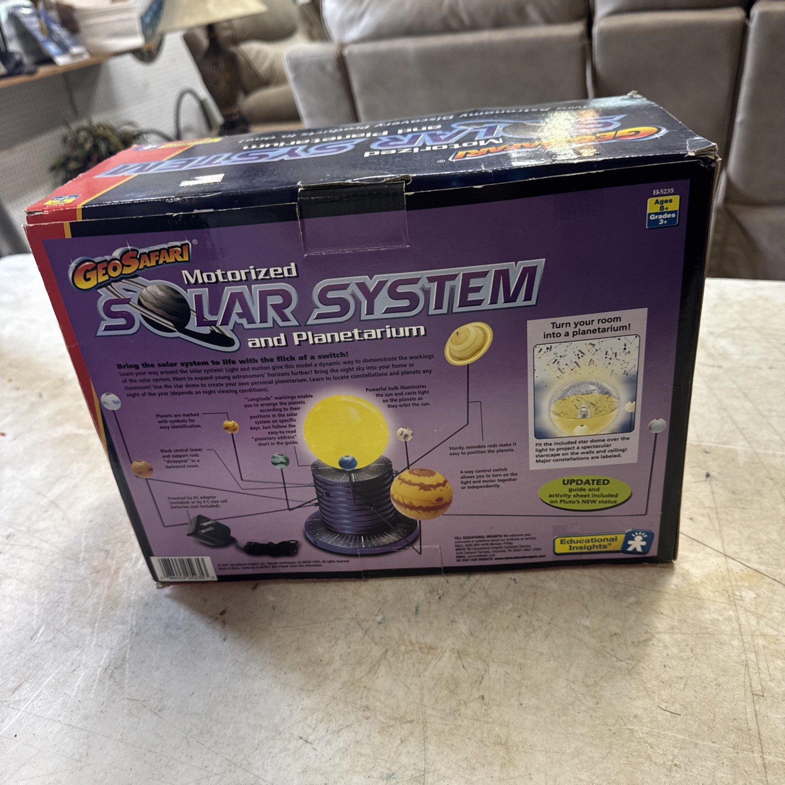 Educational Insights GeoSafari Motorized Solar System Project A Star Show WORKS