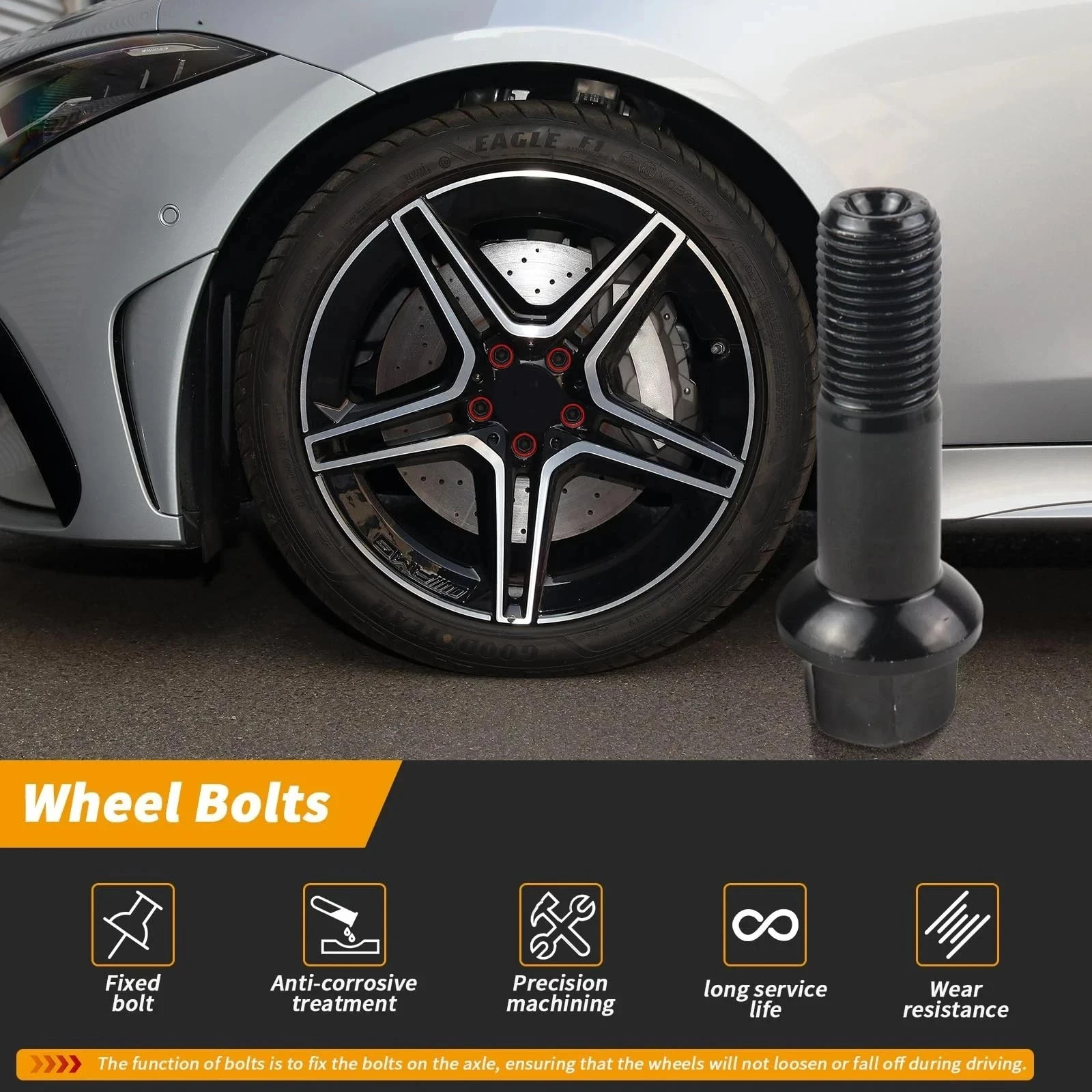 20pcs M14 X 1.5 Wheel Lug Bolts Nuts Kit 2005-2023 for Benz W166 GLE 320 GLE …