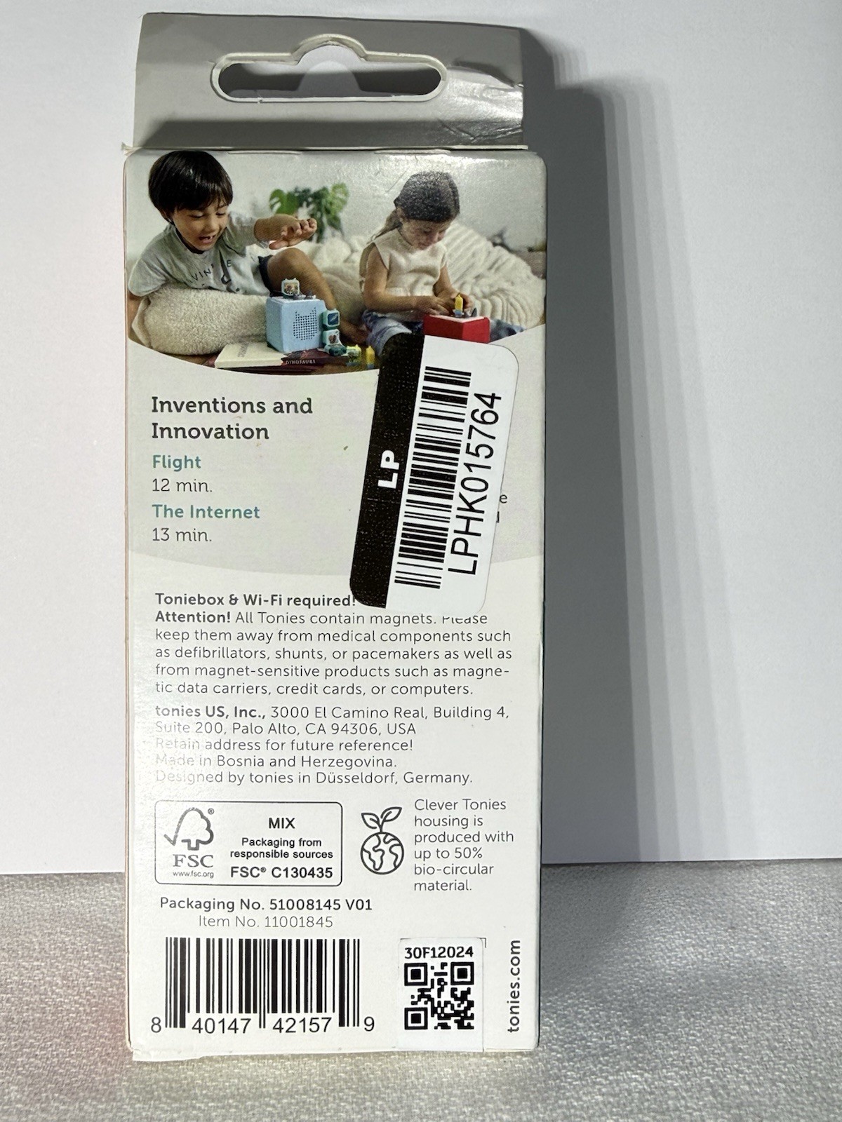 Tonies Inventions Flight & Internet Clever 2 Pack Audio Learning Kids