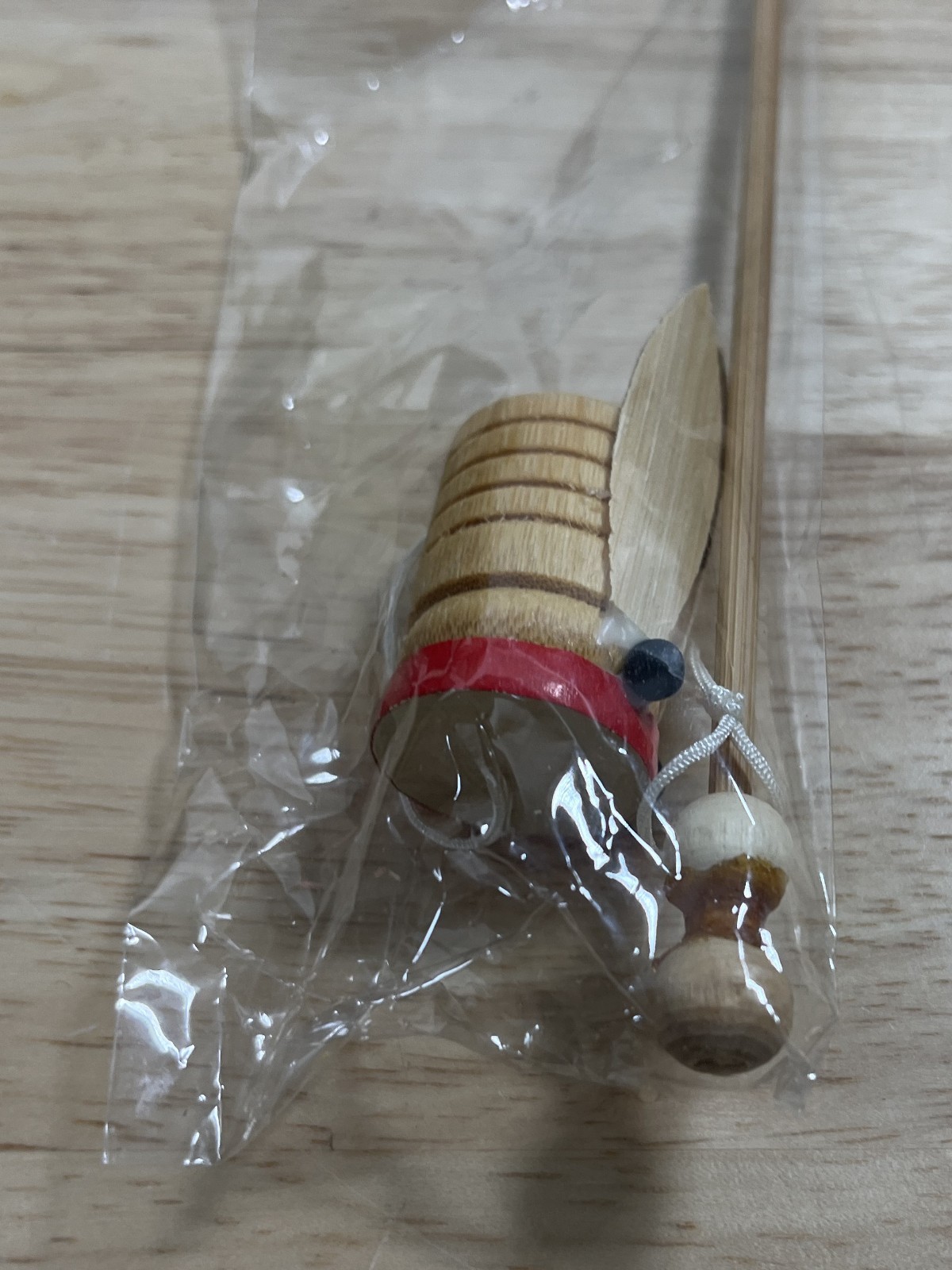 Traditional Chinese Bamboo Wood Cicada Toy Noisemaker – For Children