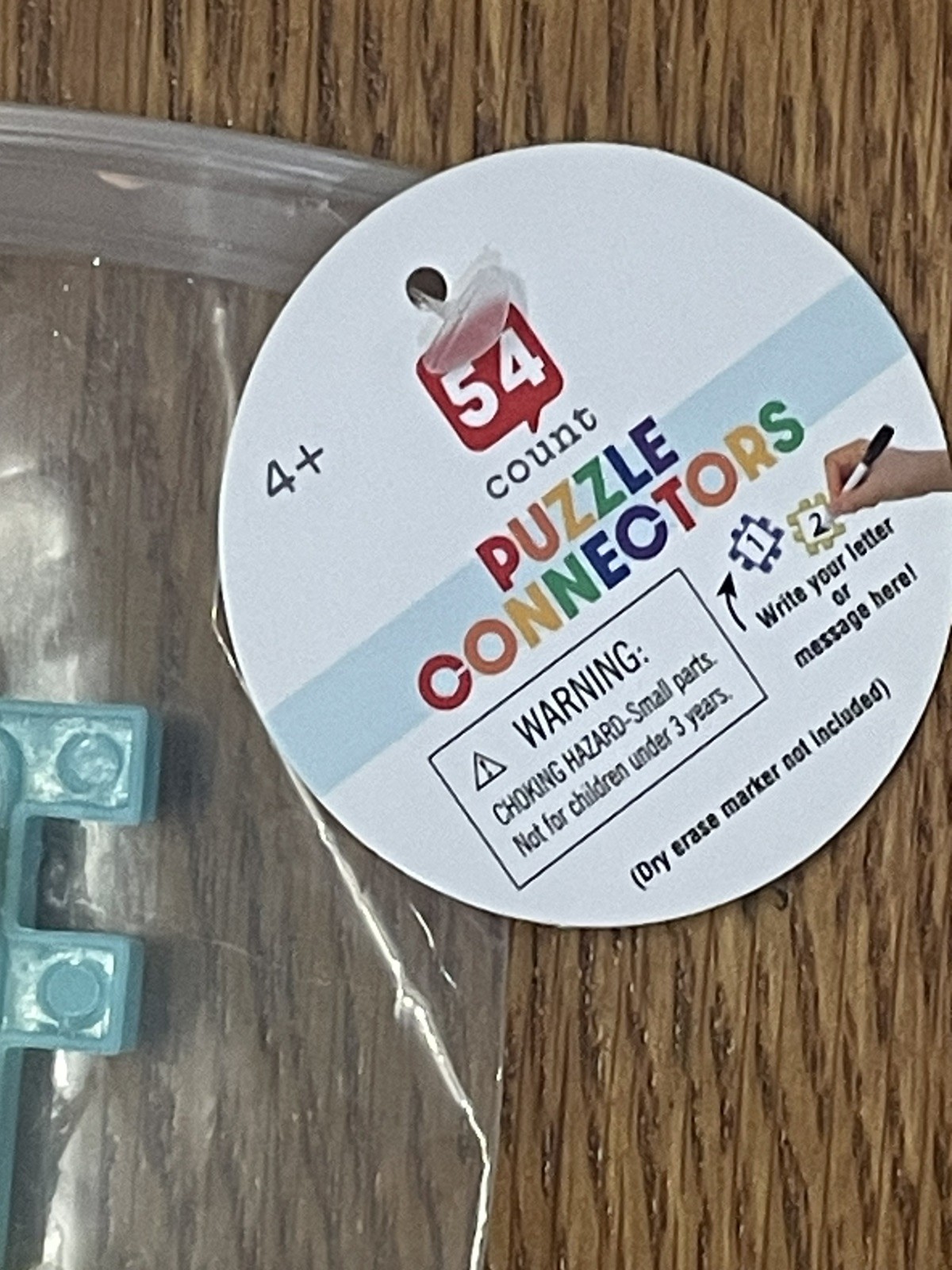 2X ANKYO PUZZLE CONNECTORS: Alphabet (54 ct) & Numbers (54 ct) Ages 4+. NEW!