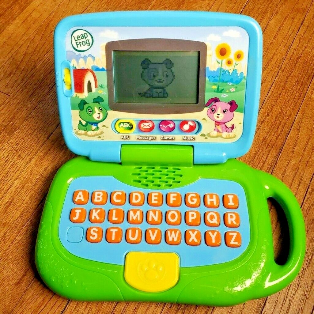 LEAPFROG “My Own Leaptop Laptop” Toddler Learning Toy + Batteries *WORKS*
