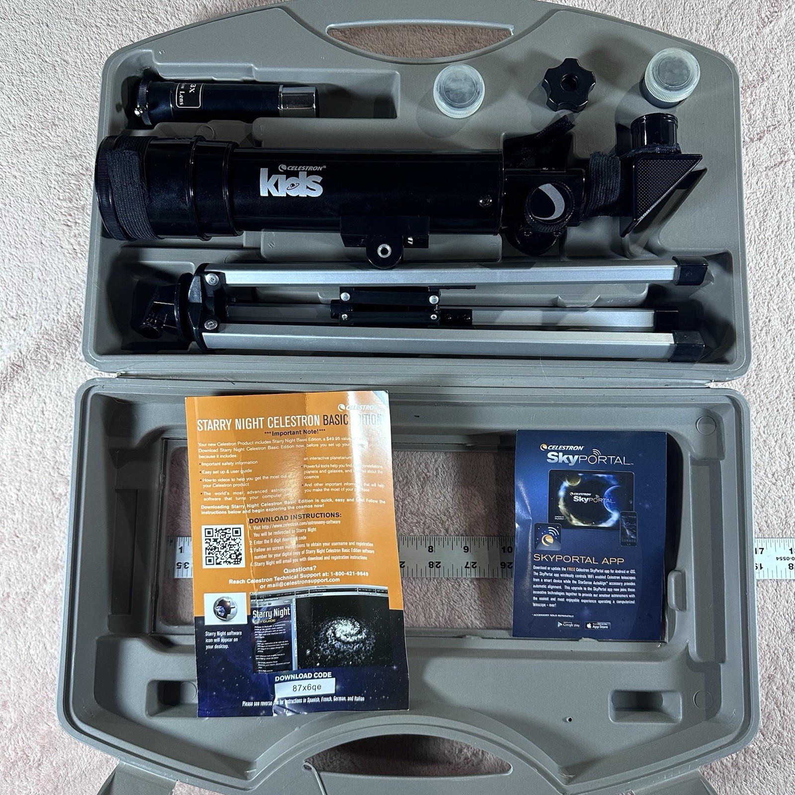 Celestron Kids 50TT 50mm Refractor Telescope With Carry Case Beginner Kit Set