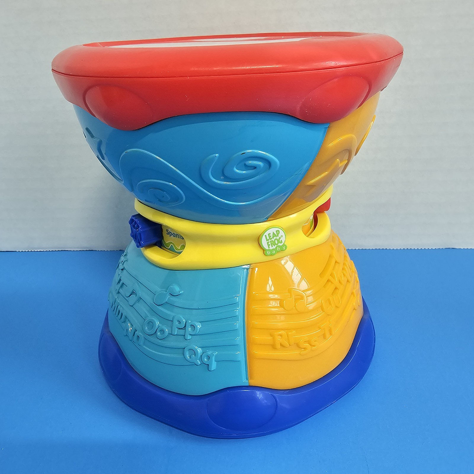 Vintage 2005 Leap Frog Learn & Groove Alphabet Drum / English & Spanish / WORKS