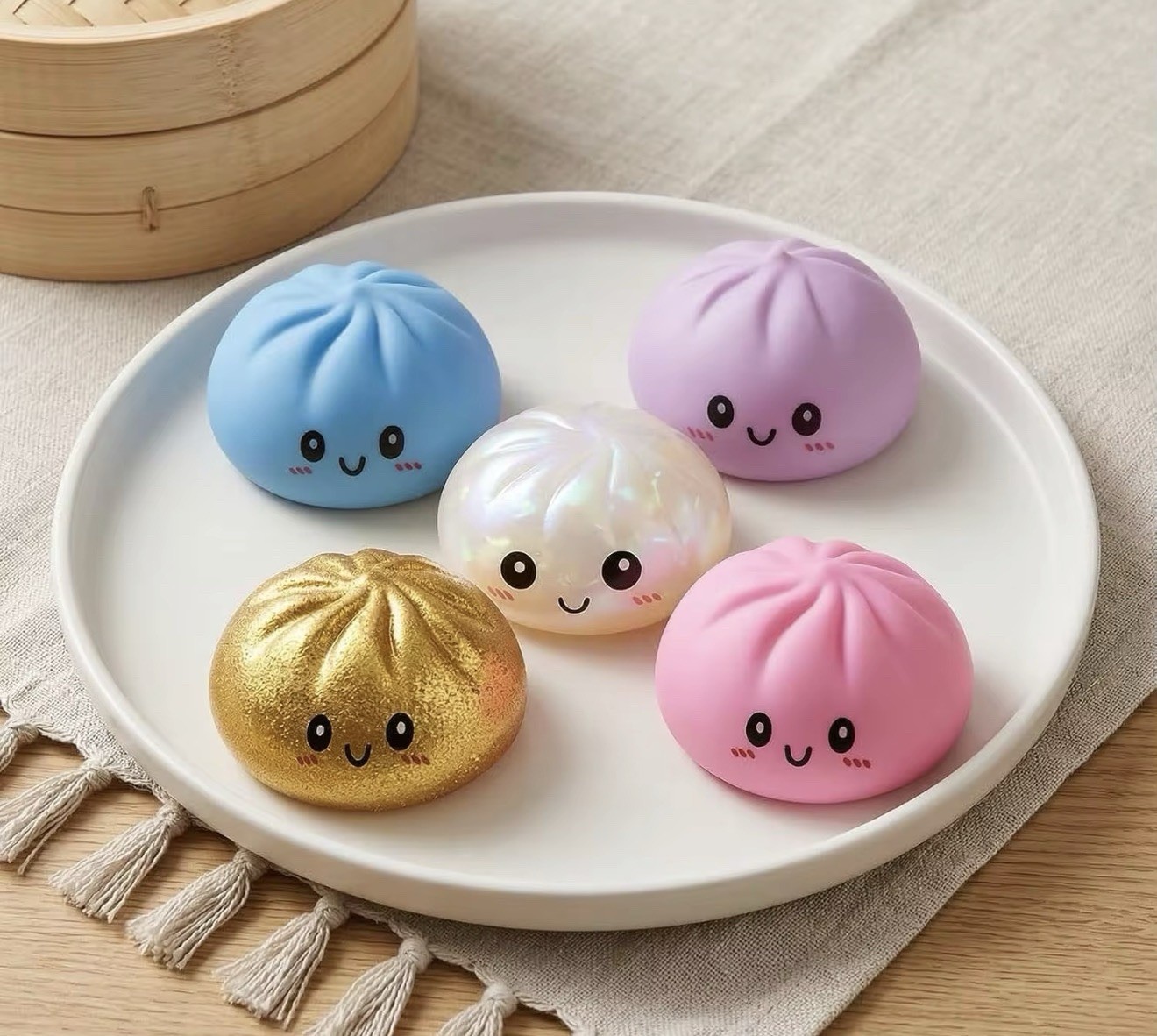 Squishy Bun Mystery NEW Dumplings assorted box (CASE of 12PC)🔥🔥SALE 🔥🔥