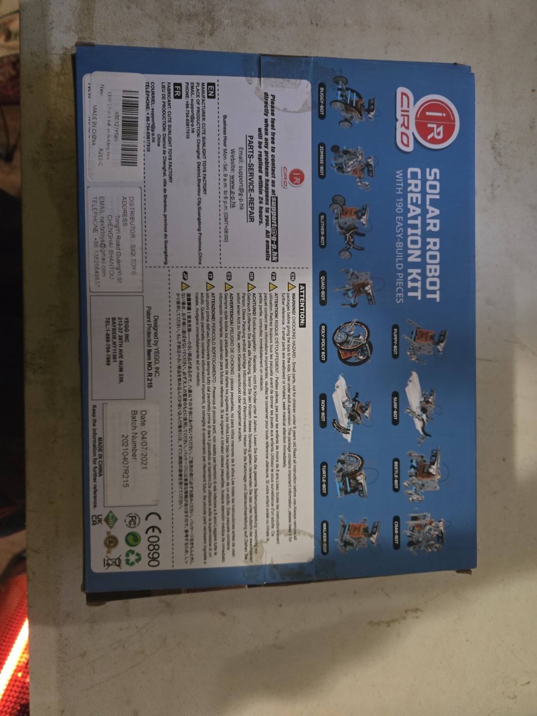 Solar Robot Creation Kit Science Education Learning Ages 8 And Up New Kids