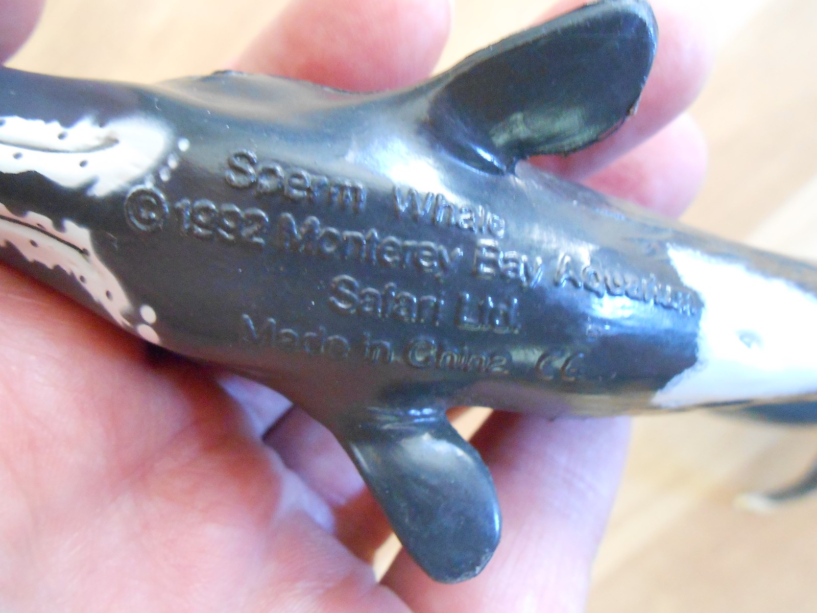 1991 Safari Rubber Humpback Whale 1992 Sperm & Calf Monterey Bay Aquarium