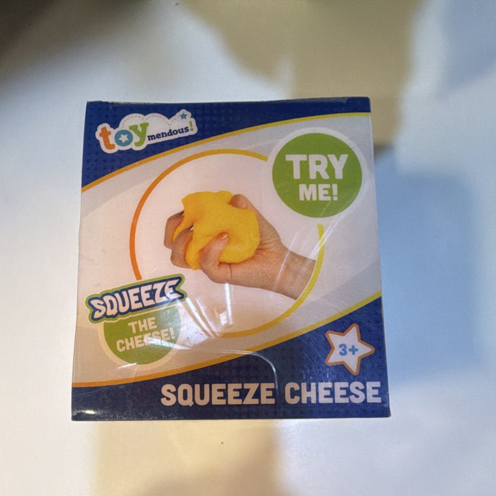 Toymendous Squeeze Cheese Squishy Tactile Squeeze Toy Yellow Viral squishy