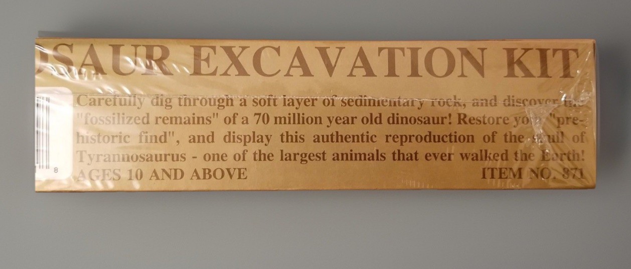 New Sealed Tyrannosaurus Rex Dinosaur Skull Excavation Kit Ages 10 & up