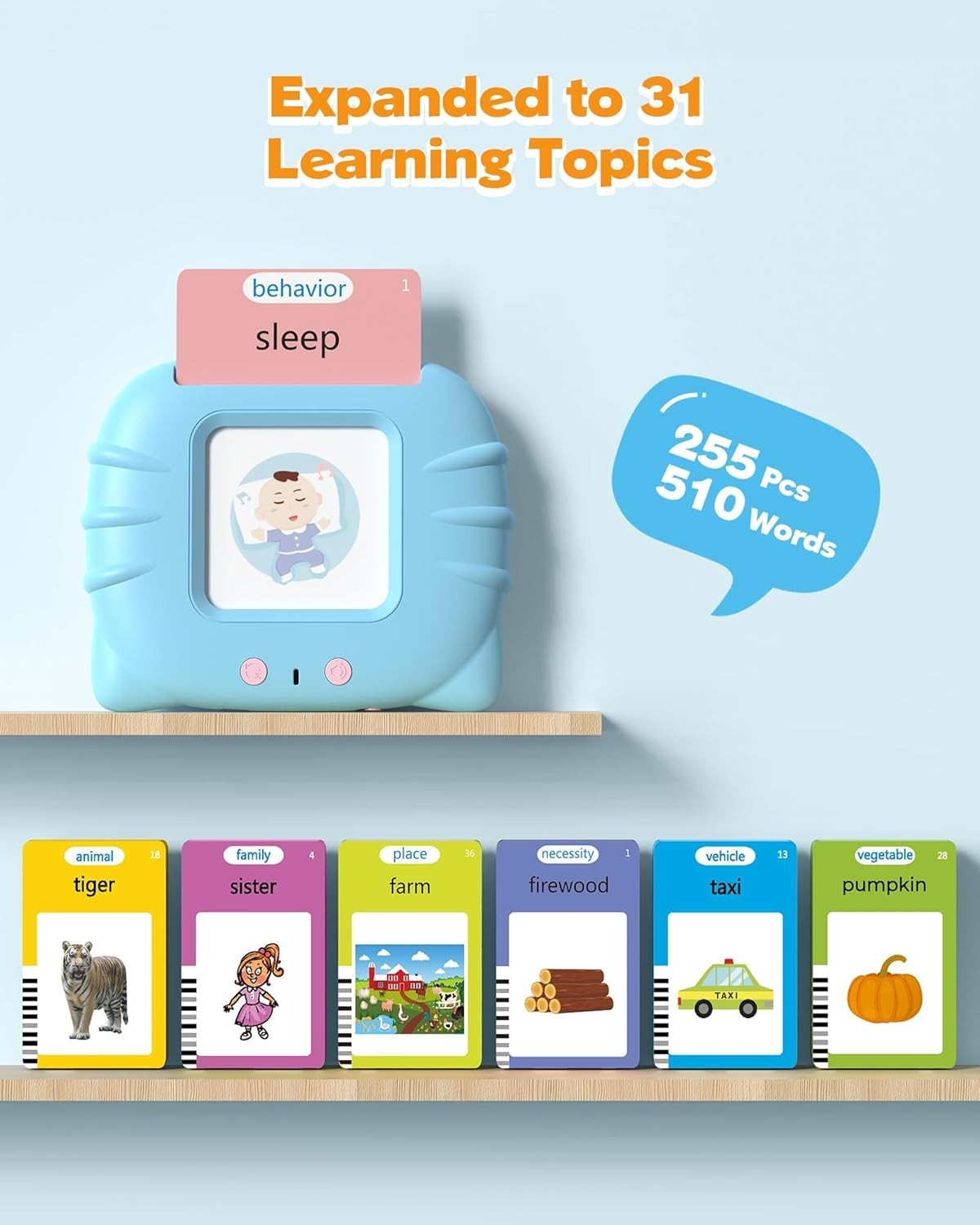 510 Words, 1 2 3 4 Olds, Language Learning Tools, Pocket Speech Therapy Tool…