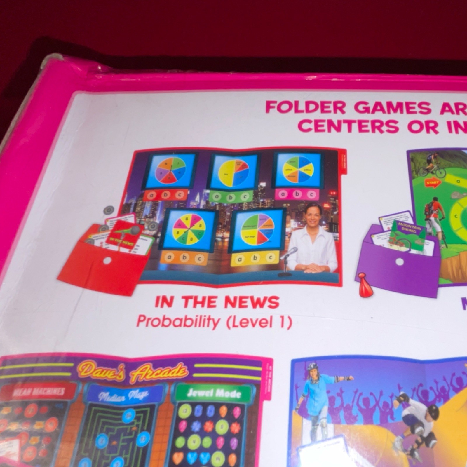 Lakeshore Data & Probability Elementary Folder With 10 Games for Ages 9+