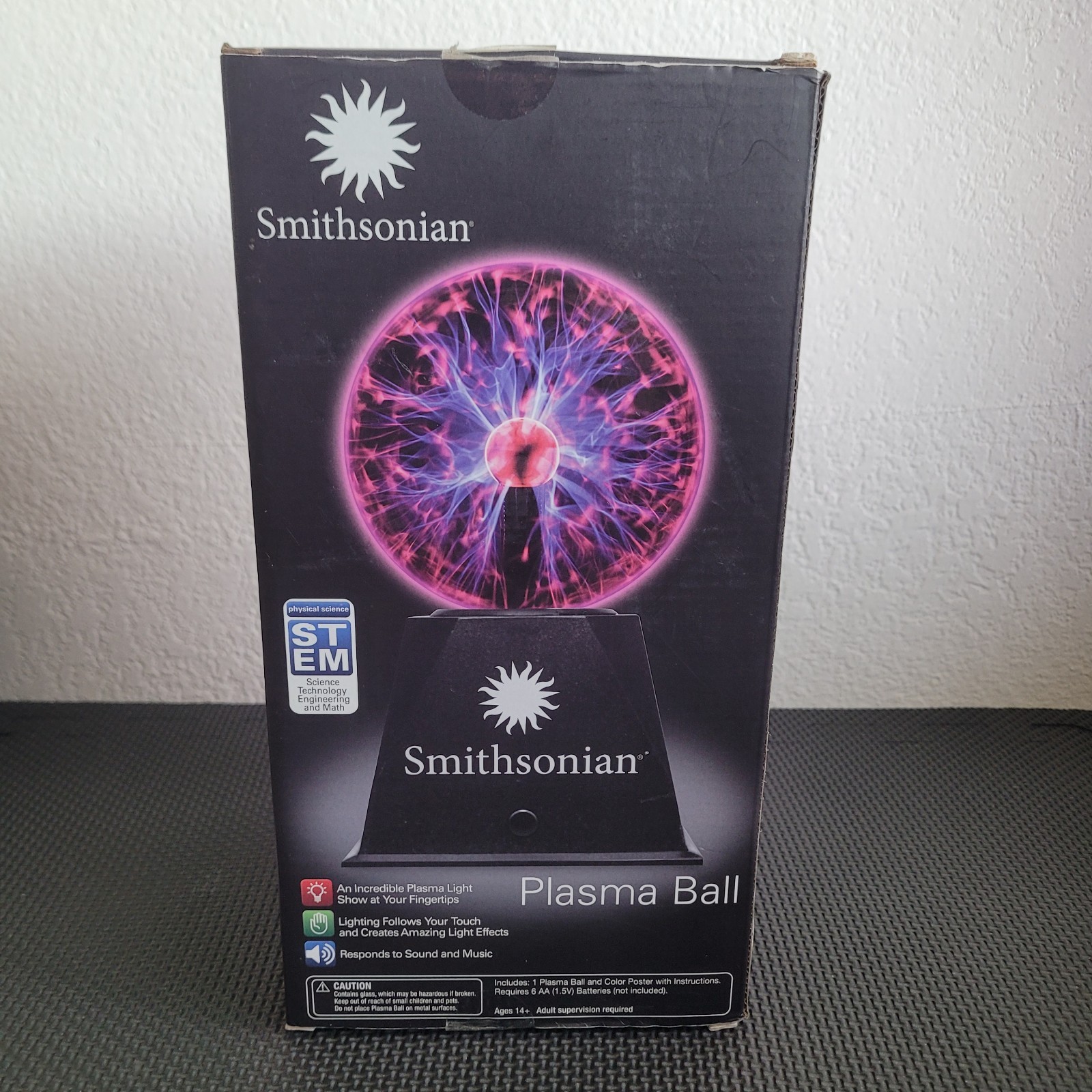 Smithsonian Physical Science STEM Plasma Ball Light Show, Works