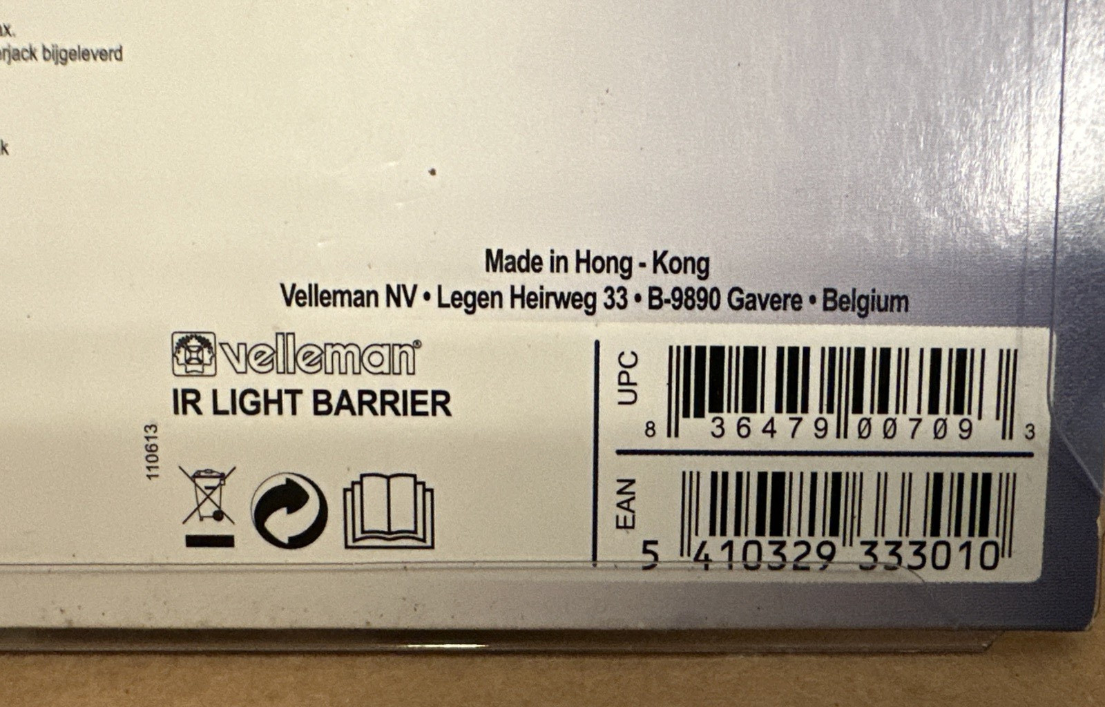 Velleman Kit IR Light Barrier (IR Light Barrier MK120) NEW Free Shipping