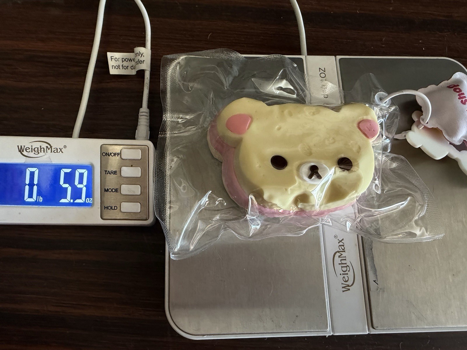 Handmade Taba Squishy Three-Layer Teddy Bear with Charms 5.5 ounce