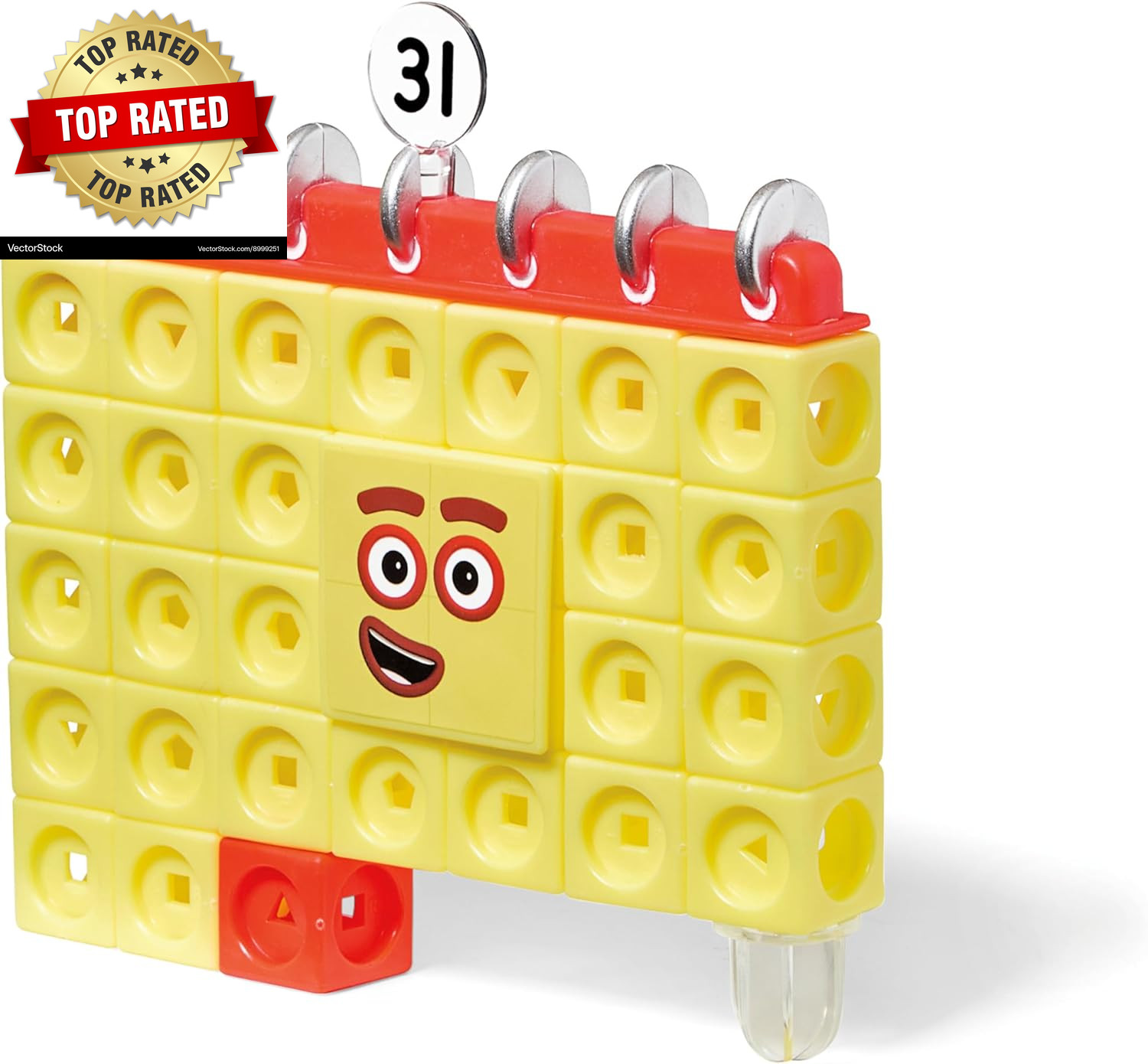 31-40 Mathlink Cubes Activity Set – Learn Numbers & Early Math Skills, Preschool