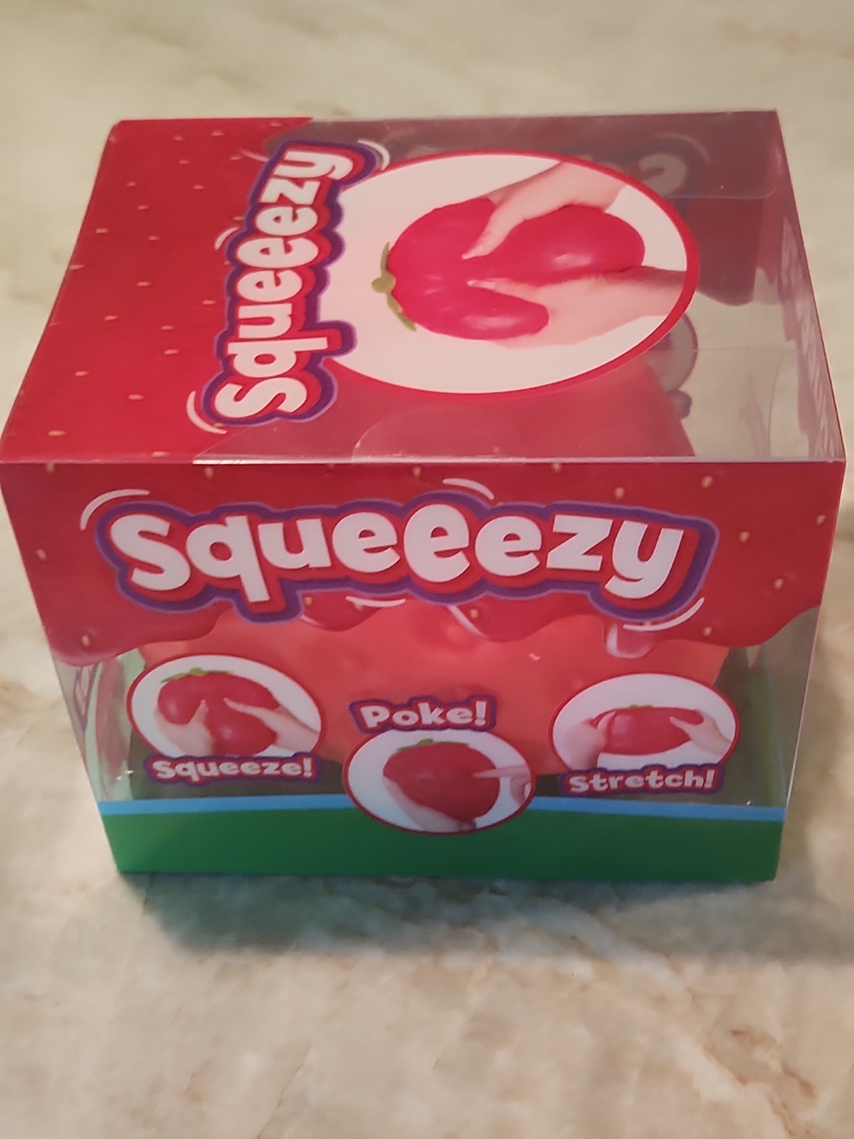Sunny Days Jumbo Squeezy Strawberry Squishy Toy Stress Relief Sensory Fun