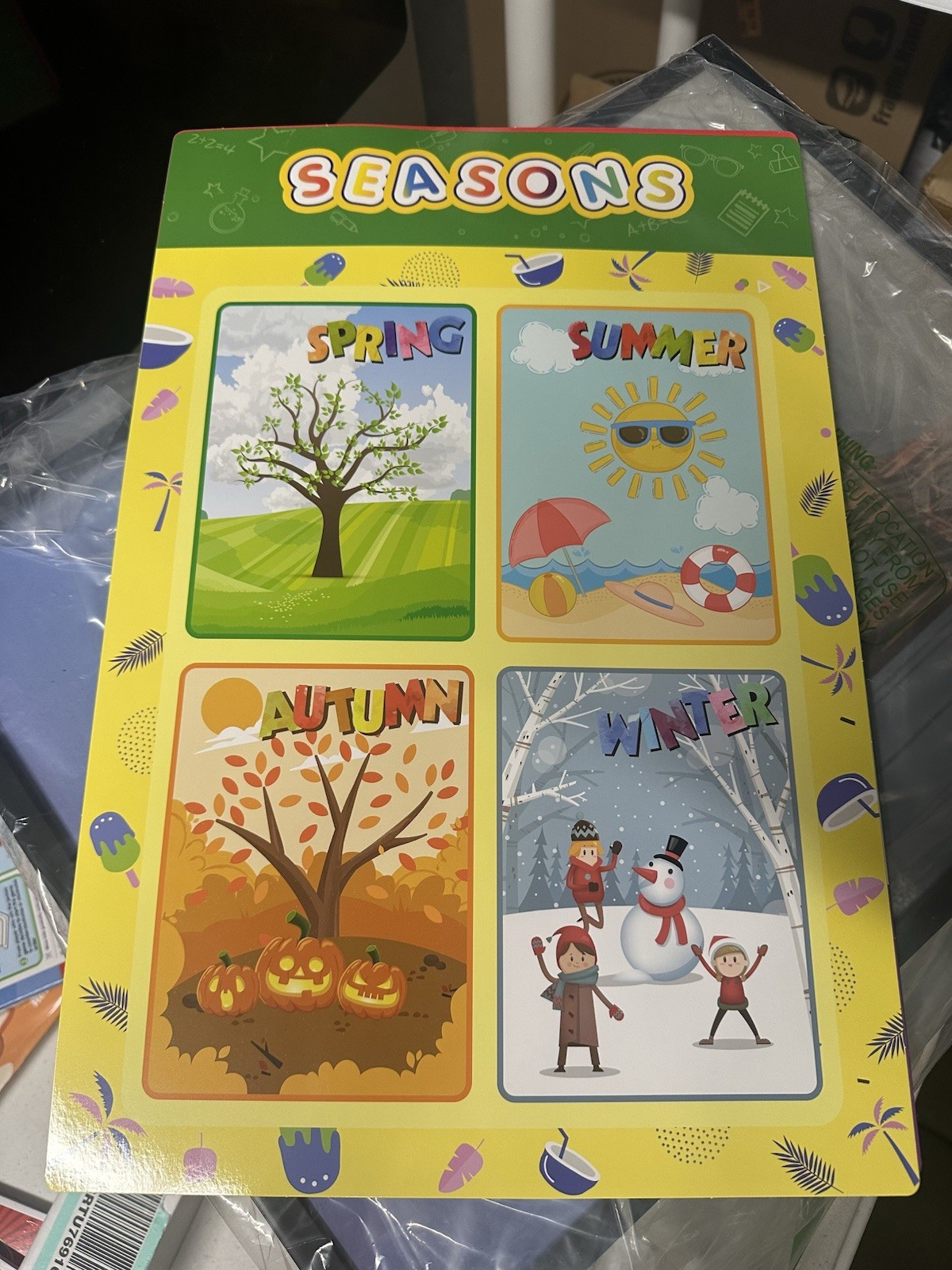 16PCS Educational Preschool Posters Toddlers Kids Perfect for Classroom Teach