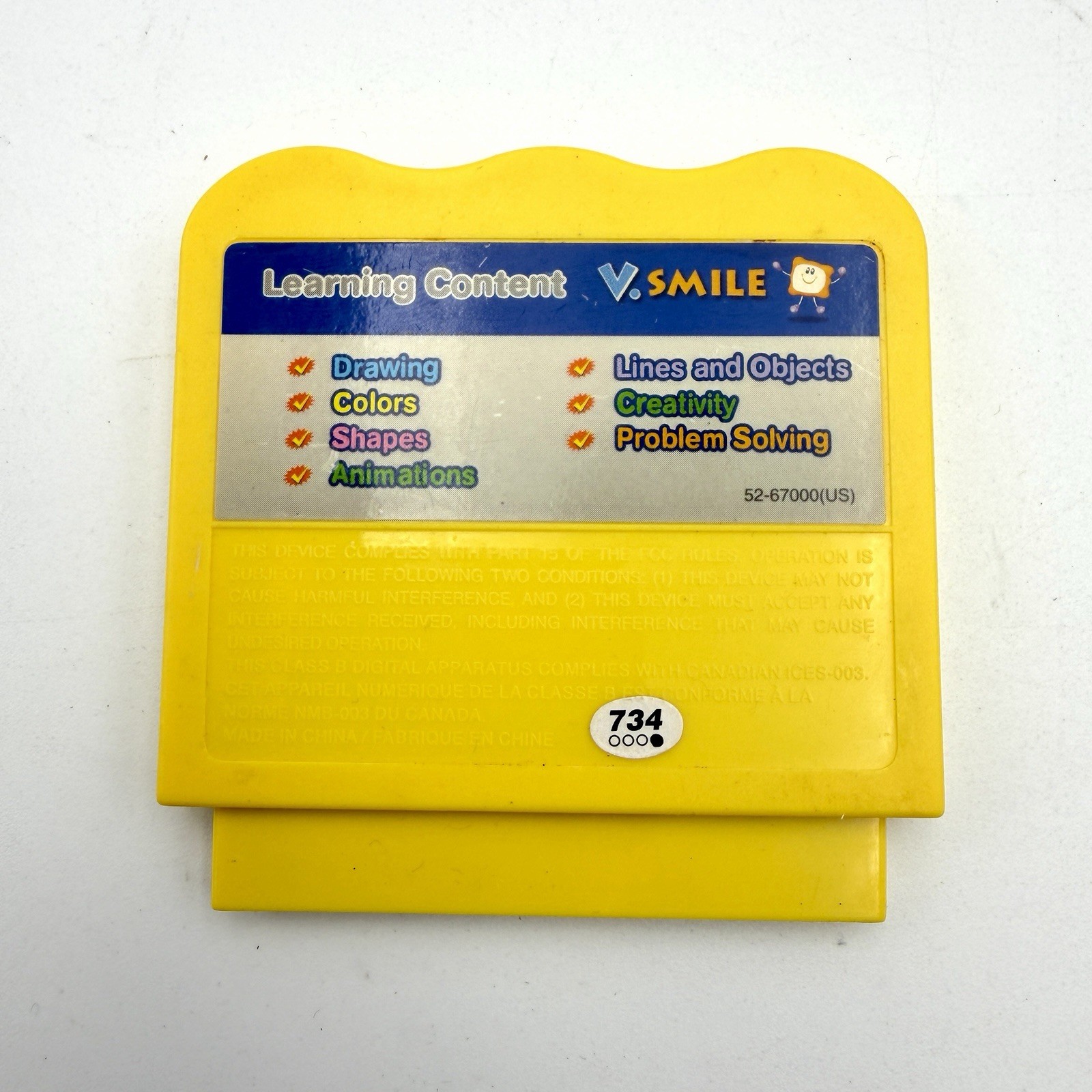 VTECH VSmile Learning System Art Studio Board Controller With Stylus & Game
