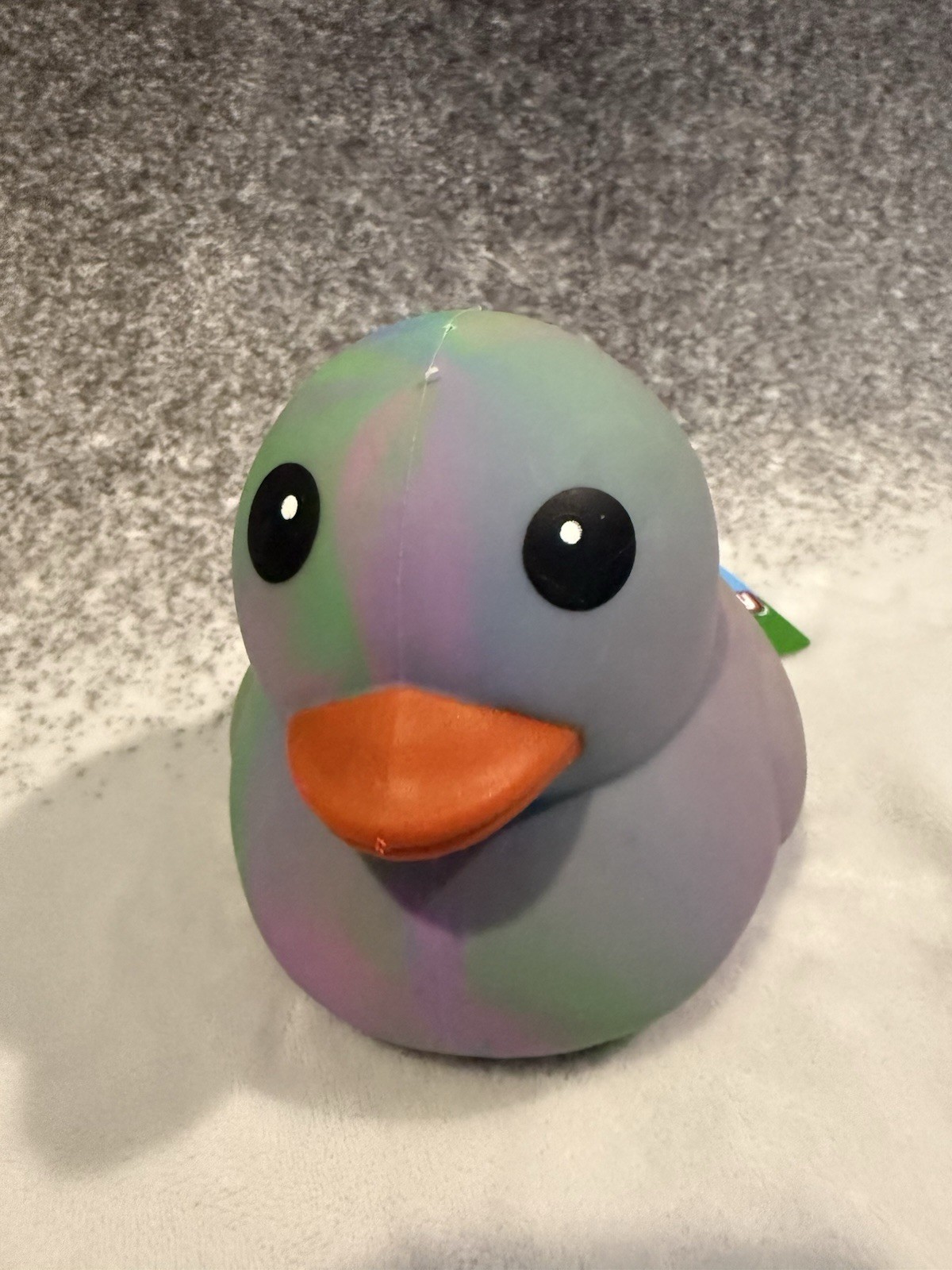 NEW Toymendous Squeeezy VIRAL Rainbow Jumbo Squeeezy Tye Dye Duck Squish Toy