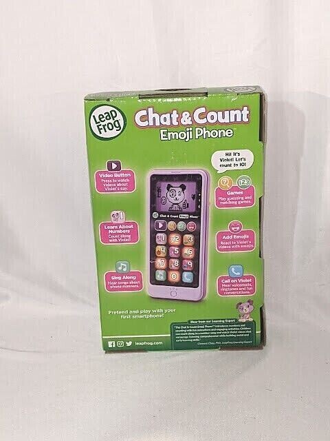 LeapFrog Chat and Count Emoji Phone Purple NEW