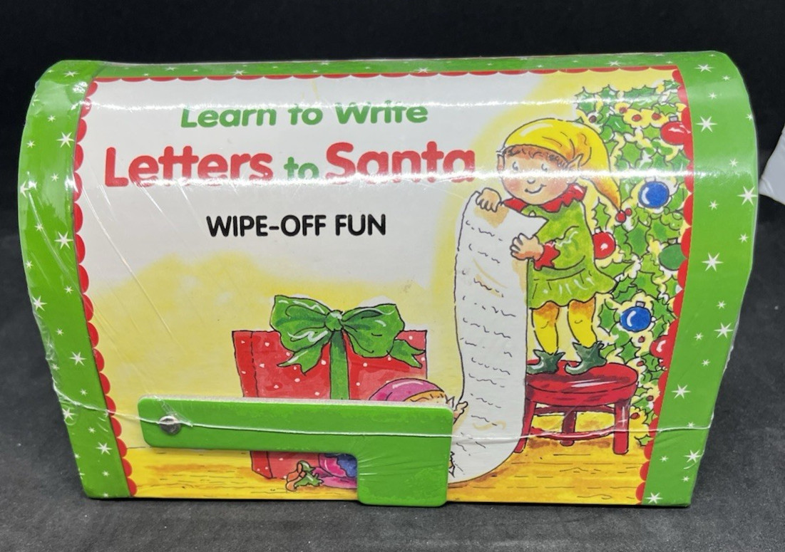 Brand New Sealed Learn to Write Letters to Santa Activity Set Wipe Off Fun