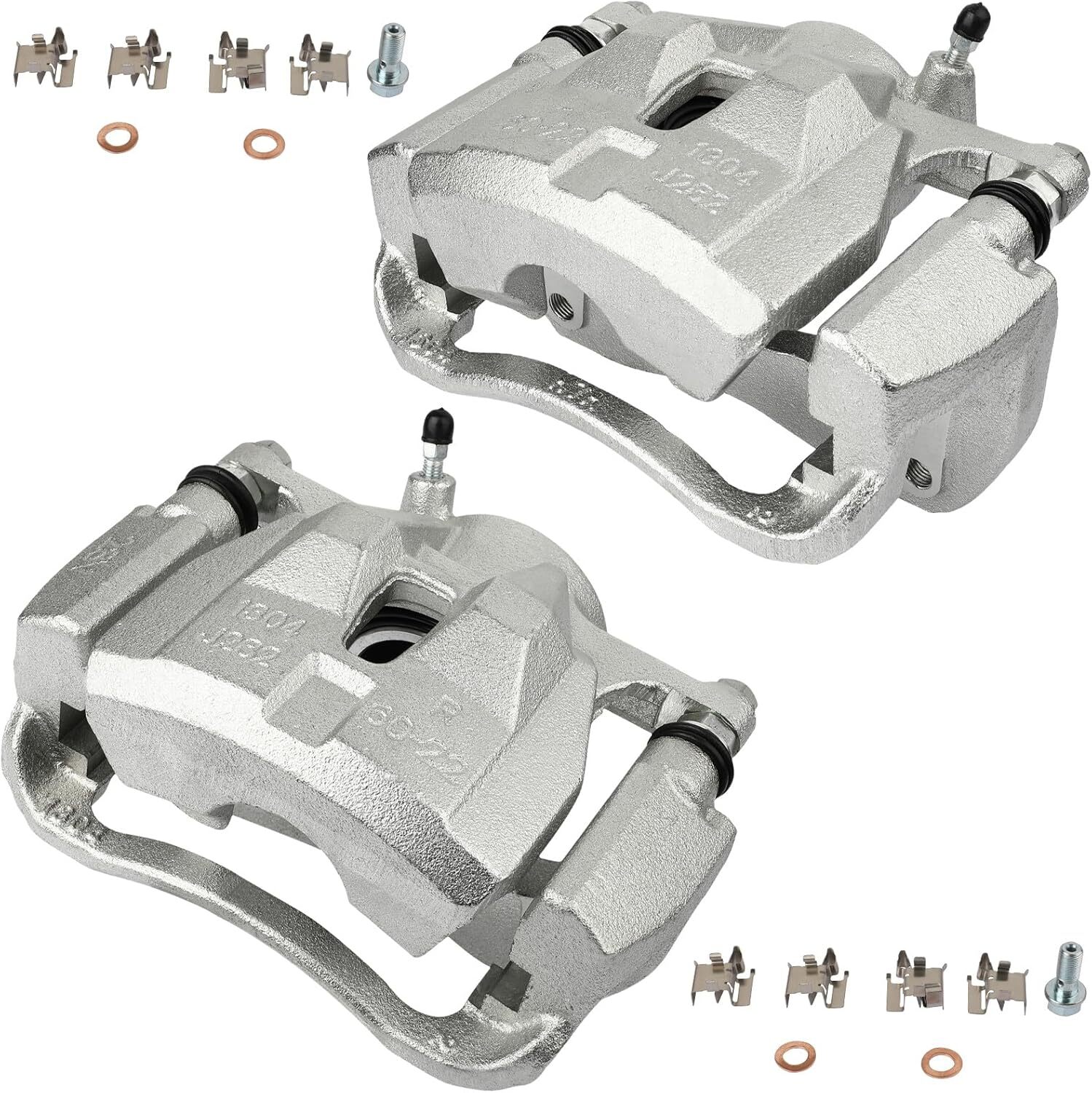 cciyu Front Left & Right Brake Calipers With Bracket 19B3434 19B3435 For Pontiac