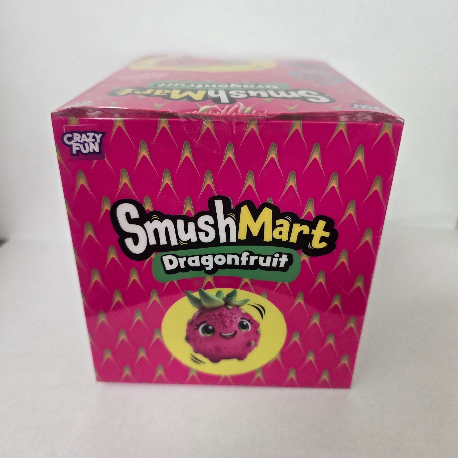 SmushMart Pink/Green Dragonfruit Squishy Sensory Fidget Toy