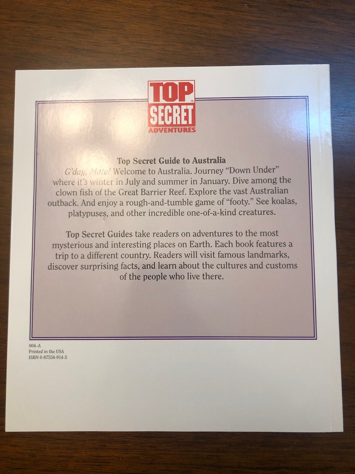 Highlights Australia Top Secret Adventures Case #12455 The Dilemma Down Under