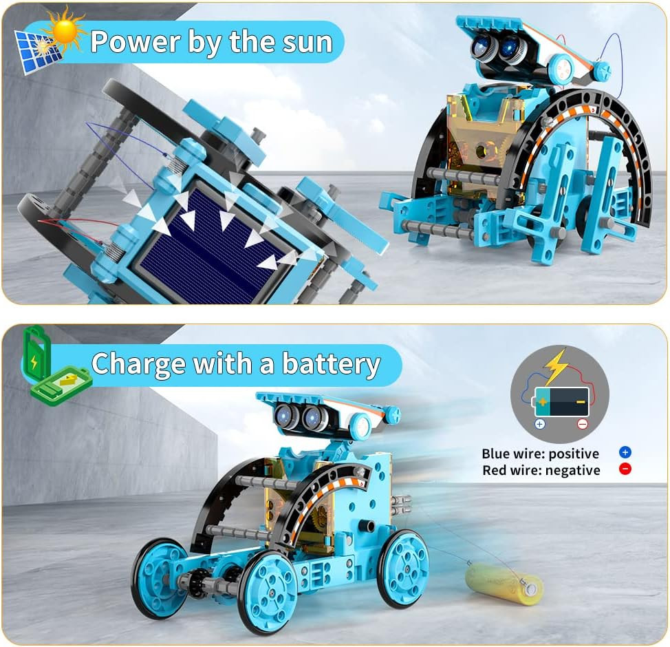 12-In-1 STEM Solar Robot Kit Toys Gifts for Kids 8 9 10 11 12 13 Years Old, Educ