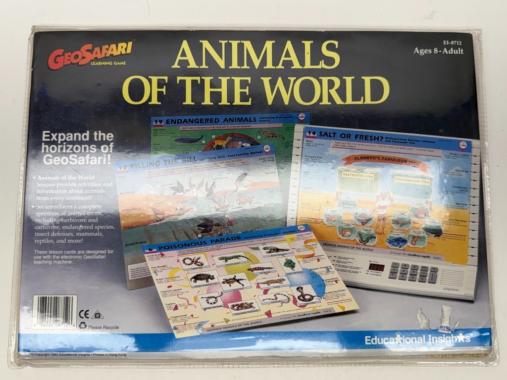 Geosafari Animals of the World Learning Cards EI-8712 Complete NICE