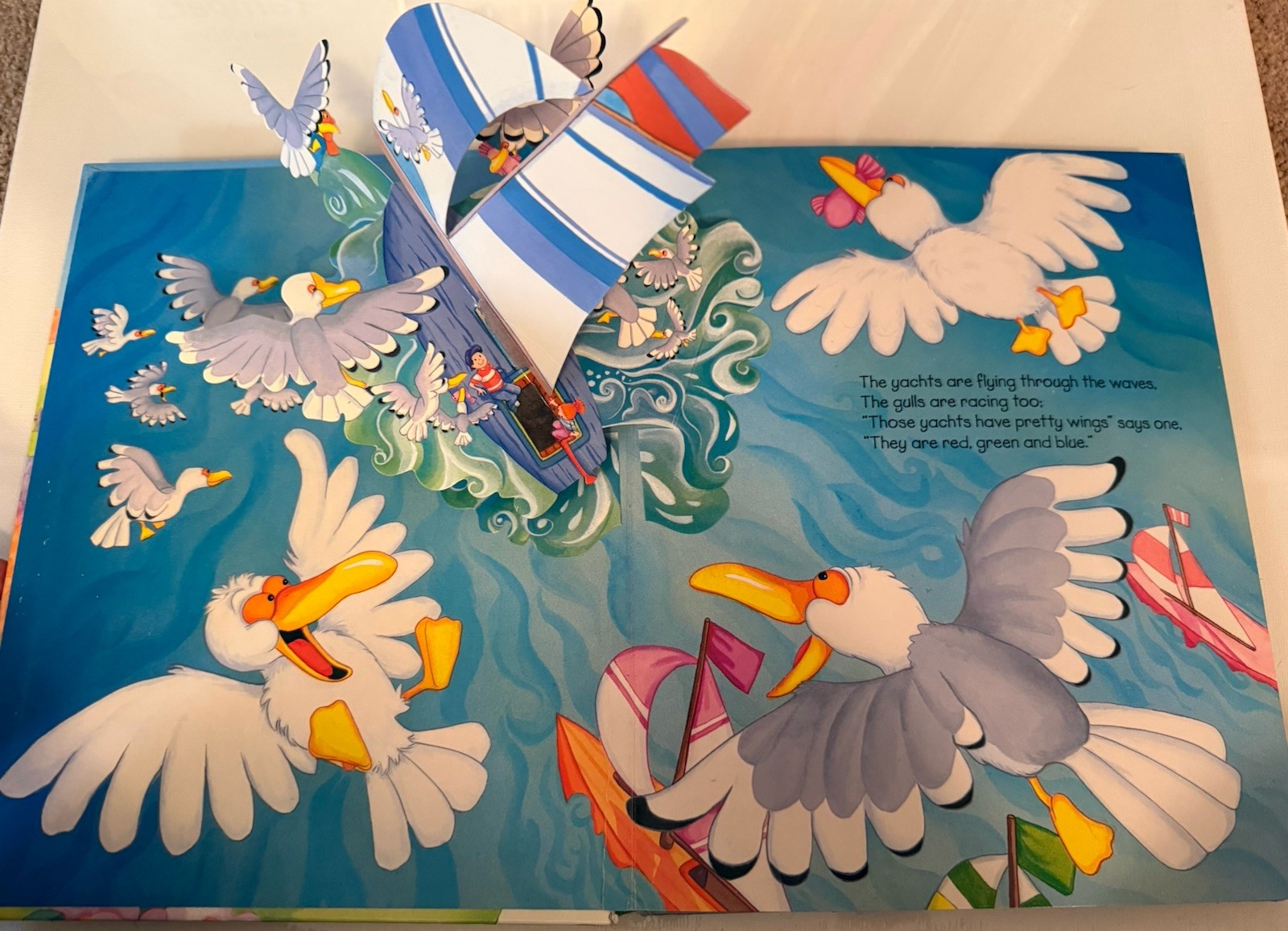 Trains Boats and Planes Interactive Pop-Up Children’s Book Educational Transport
