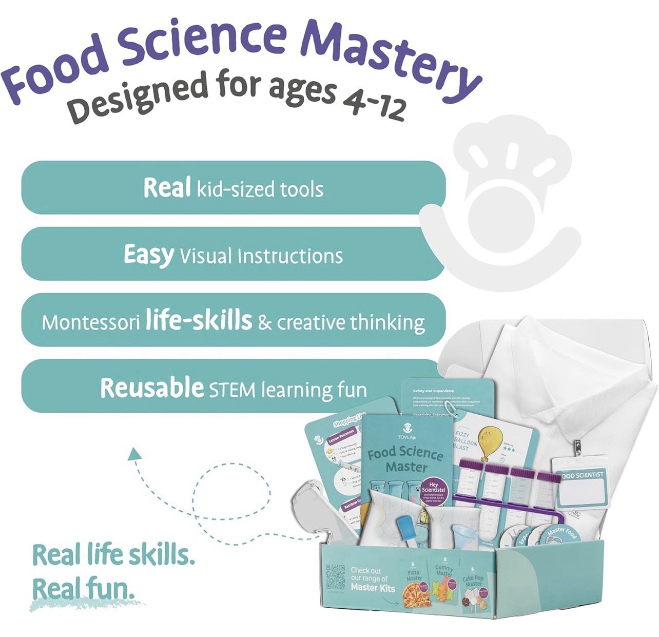 Tovla Jr. My First Food Science Kit Edible Slime & Fun Experiments Free Shipping