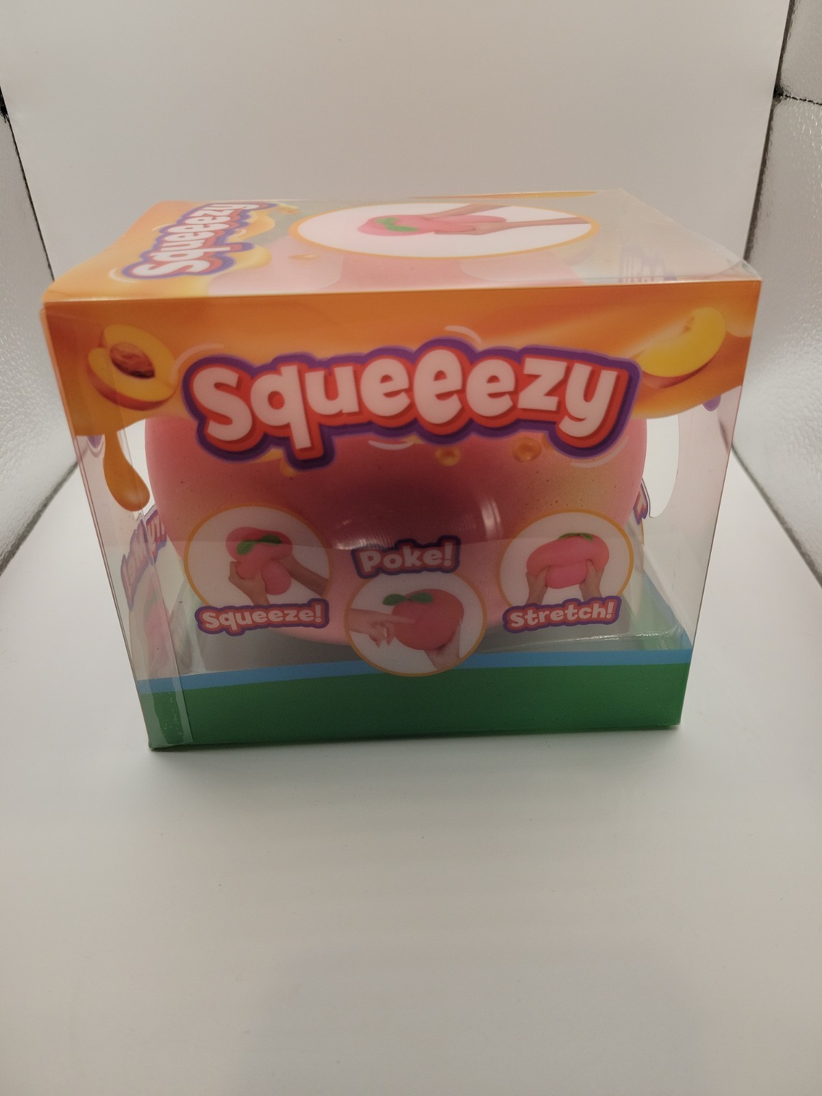 Jumbo SQUEEEZY Peach Squishy Sensory Toy Brand New in Box! Sealed