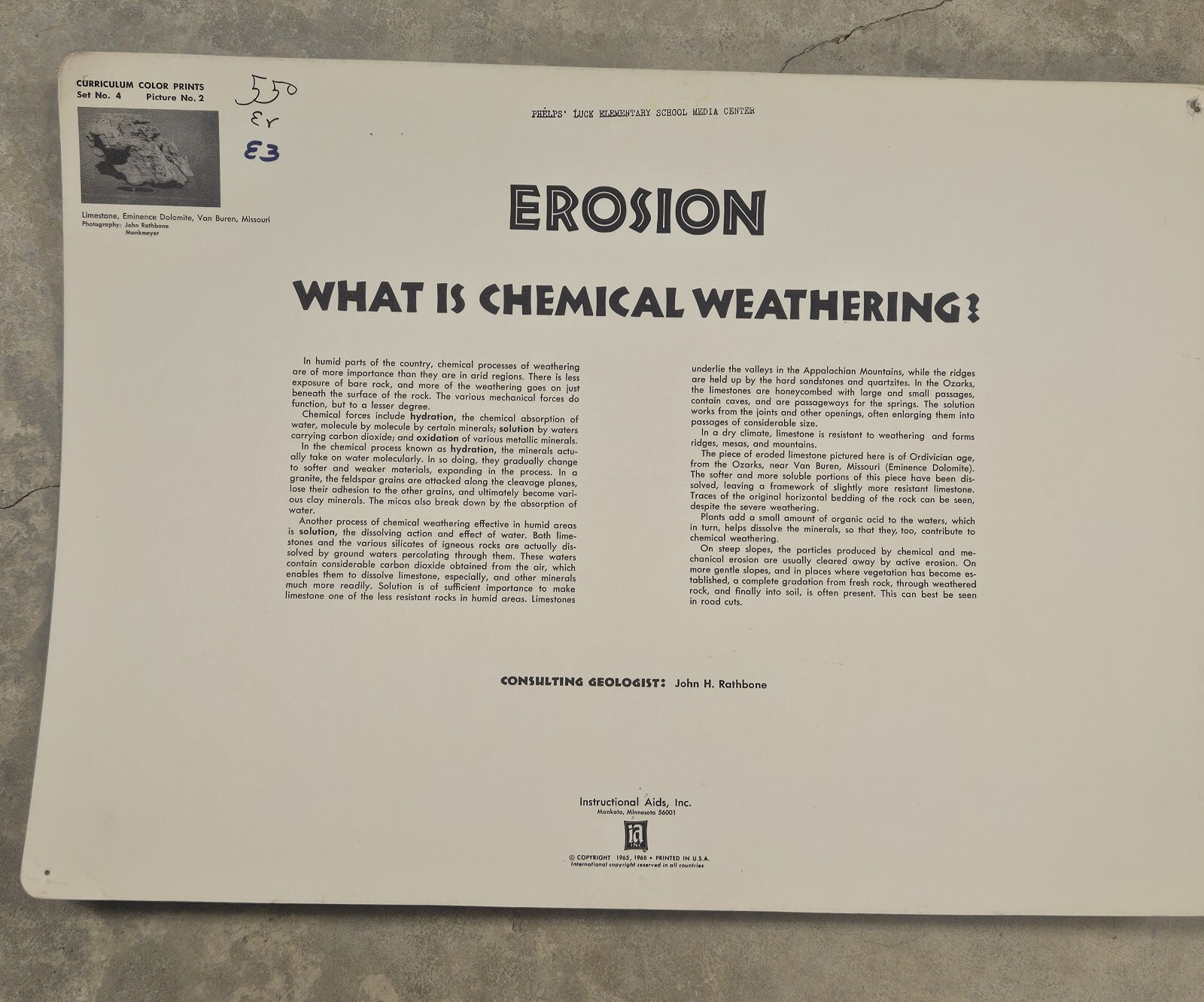 28 1960’s Educational Aids 18″x13″ Cards Erosion Fruit Farming Weather Butterfly