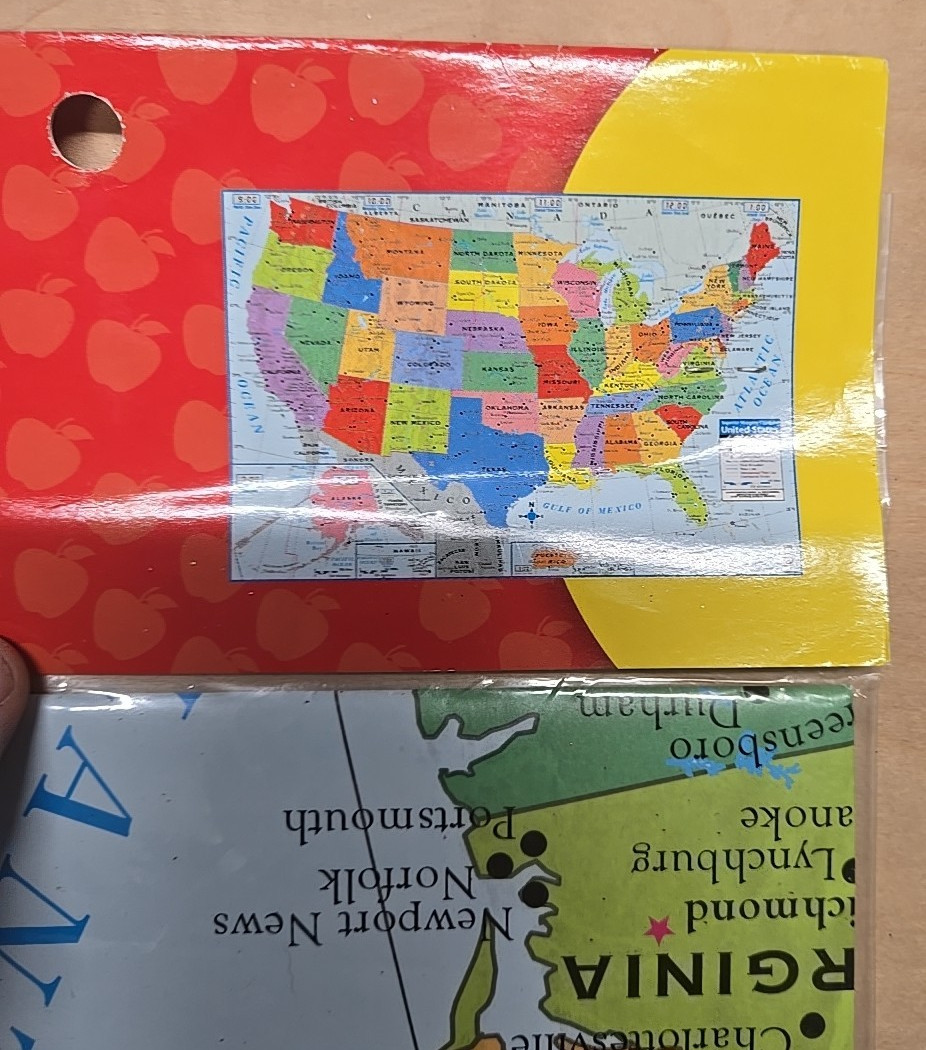 Teaching Tree United States Wall Maps 40×28 NEW/SEALED Home School Supplies