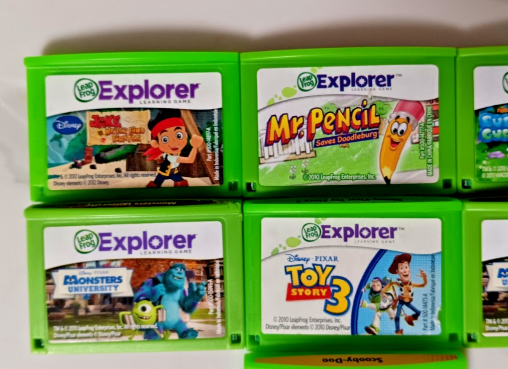 7 Leap Frog LeapPad Explorer Learning Game lot