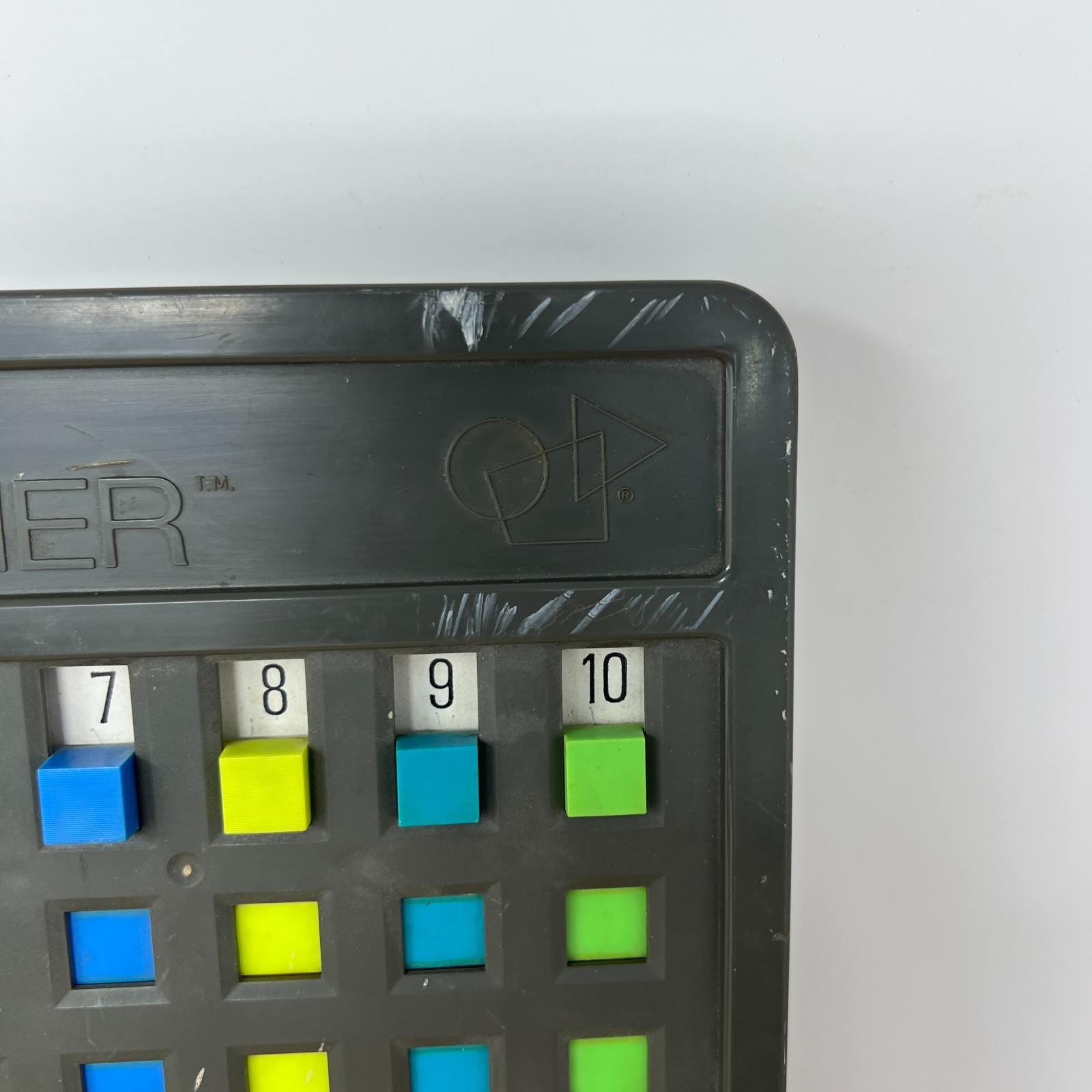 Vintage Child Guidance First Multiplier Mathematics Learning Device Gray