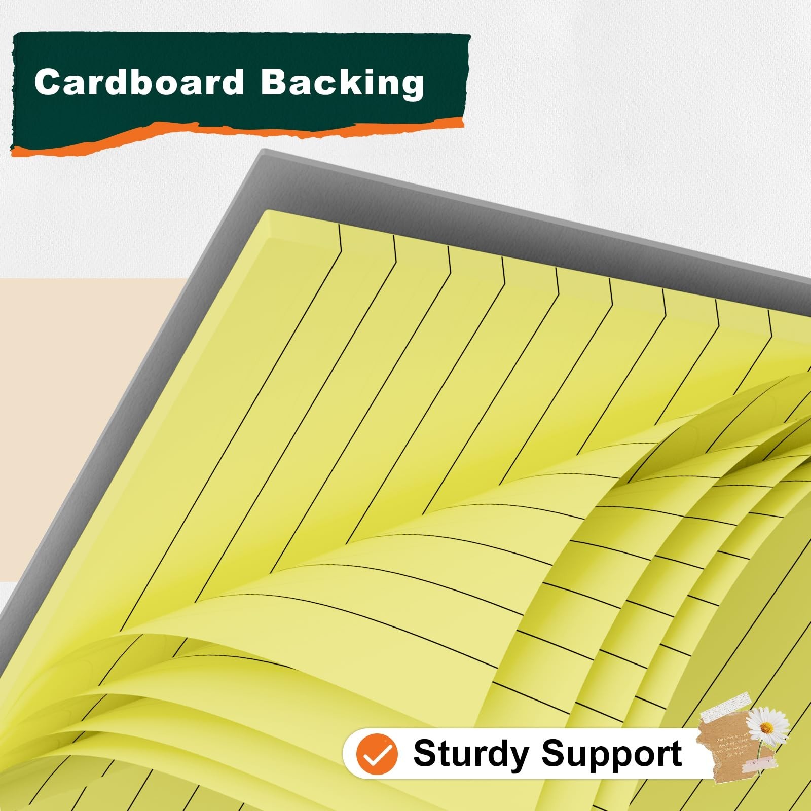 Legal Pads 8.5 x 11 Yellow Note Pads 8.5 x 11.75 Wide Ruled Writing Pads Line…