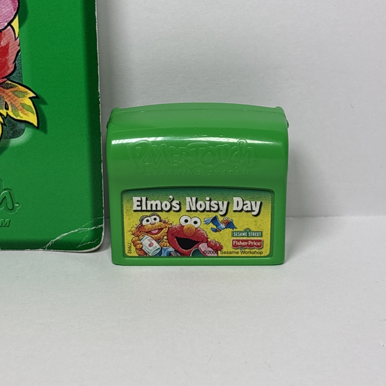 Fisher Price Sesame Street Elmo’s Noisy Day Power Touch Book & Cartridge WORKS!