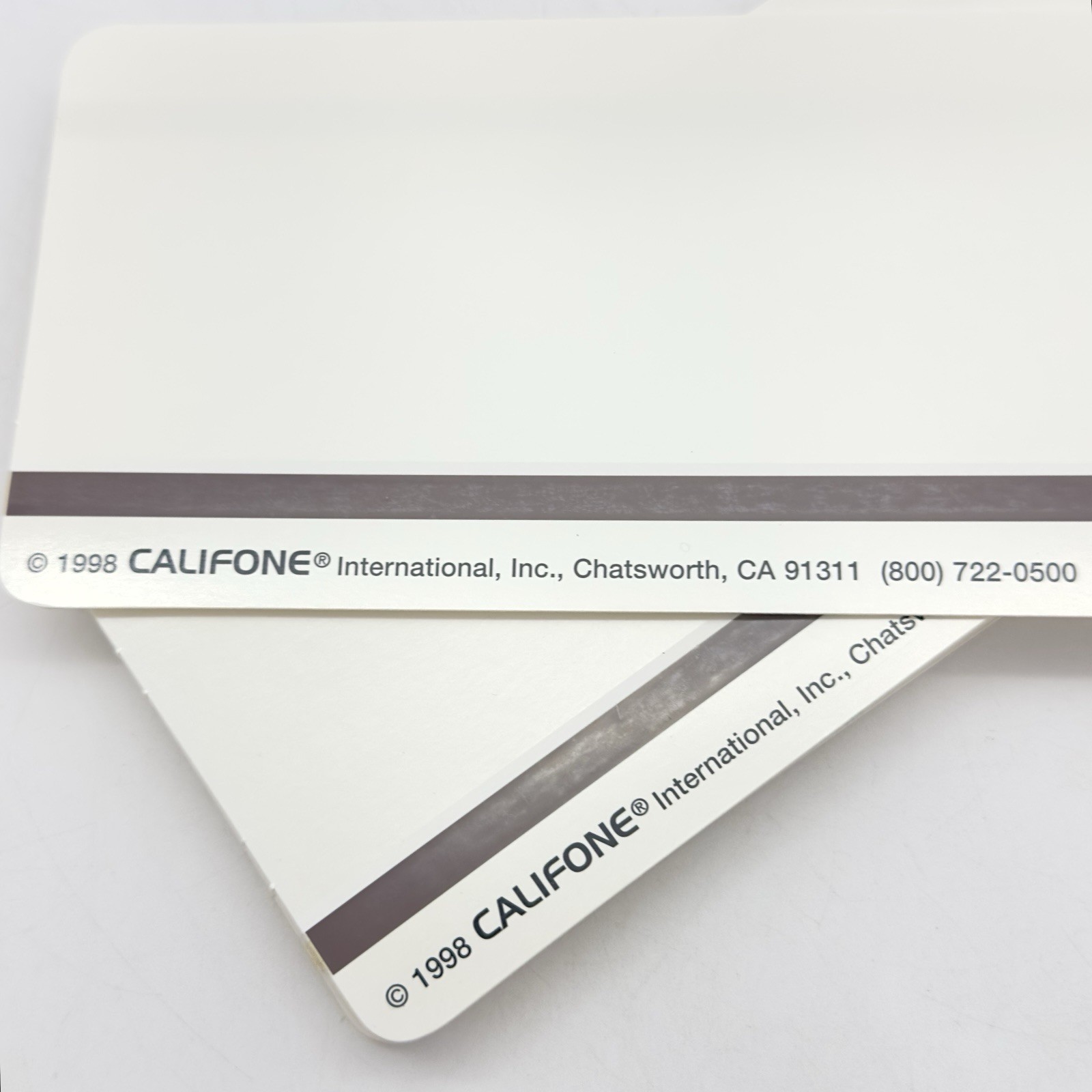 Lot of 30 Blank Califone Card Master Magnetic Strip Cards 1998 Reorder #1200BC
