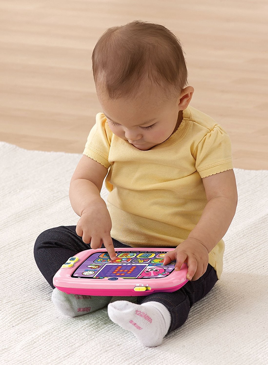 VTech Light-Up Baby Touch Tablet, Pink 8.1″ x 6″ x 1.2″,