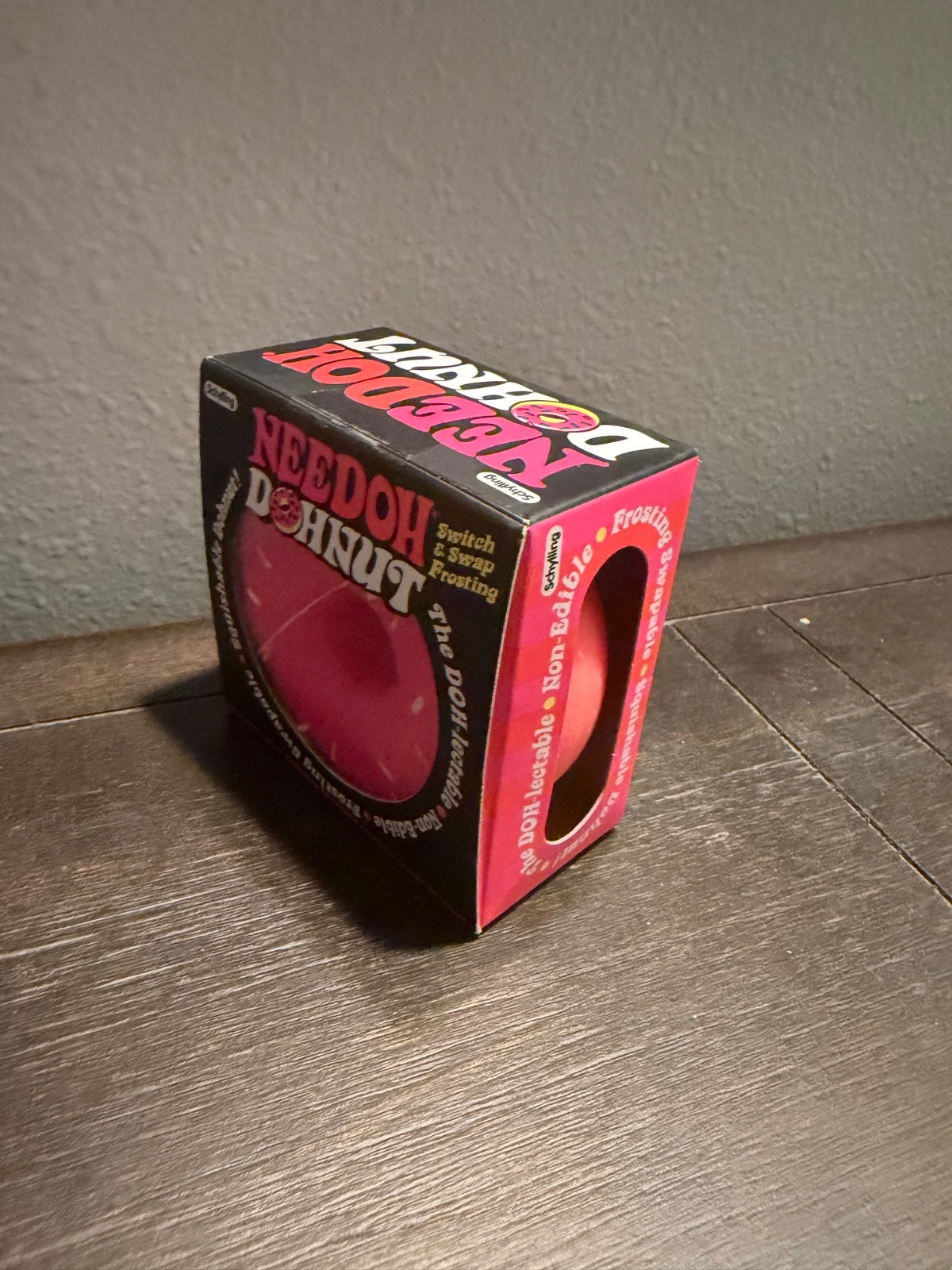 Schylling NeeDoh Powdered Donut PINK Nee Doh Authentic