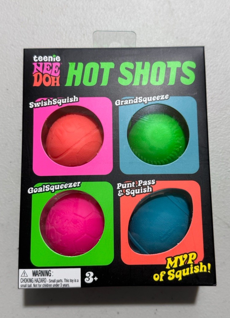 NEW Teenie NeeDoh Hot Shots Multipack- Nee Doh 4 Pack, Out Of Stock Everywhere
