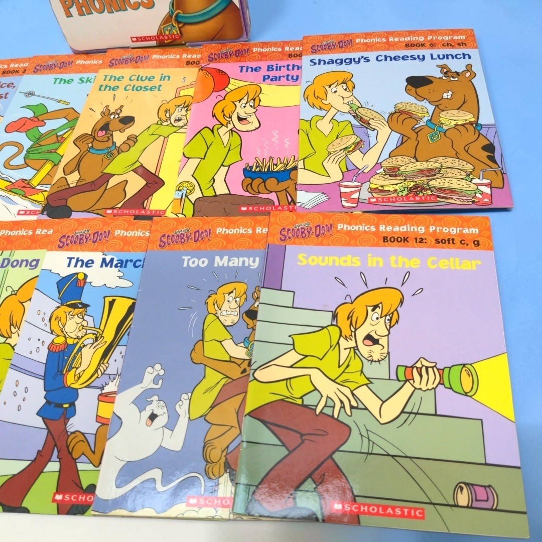 VTG 2005 Scholastic Scooby-Doo! Phonics Reading Program Pack 1 Complete 12 Books