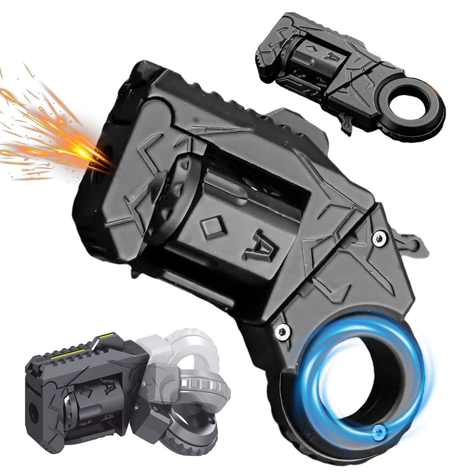 , Alloy Metal Fidget Slider , Dual Form Transformable, 4.33 in Decompression …