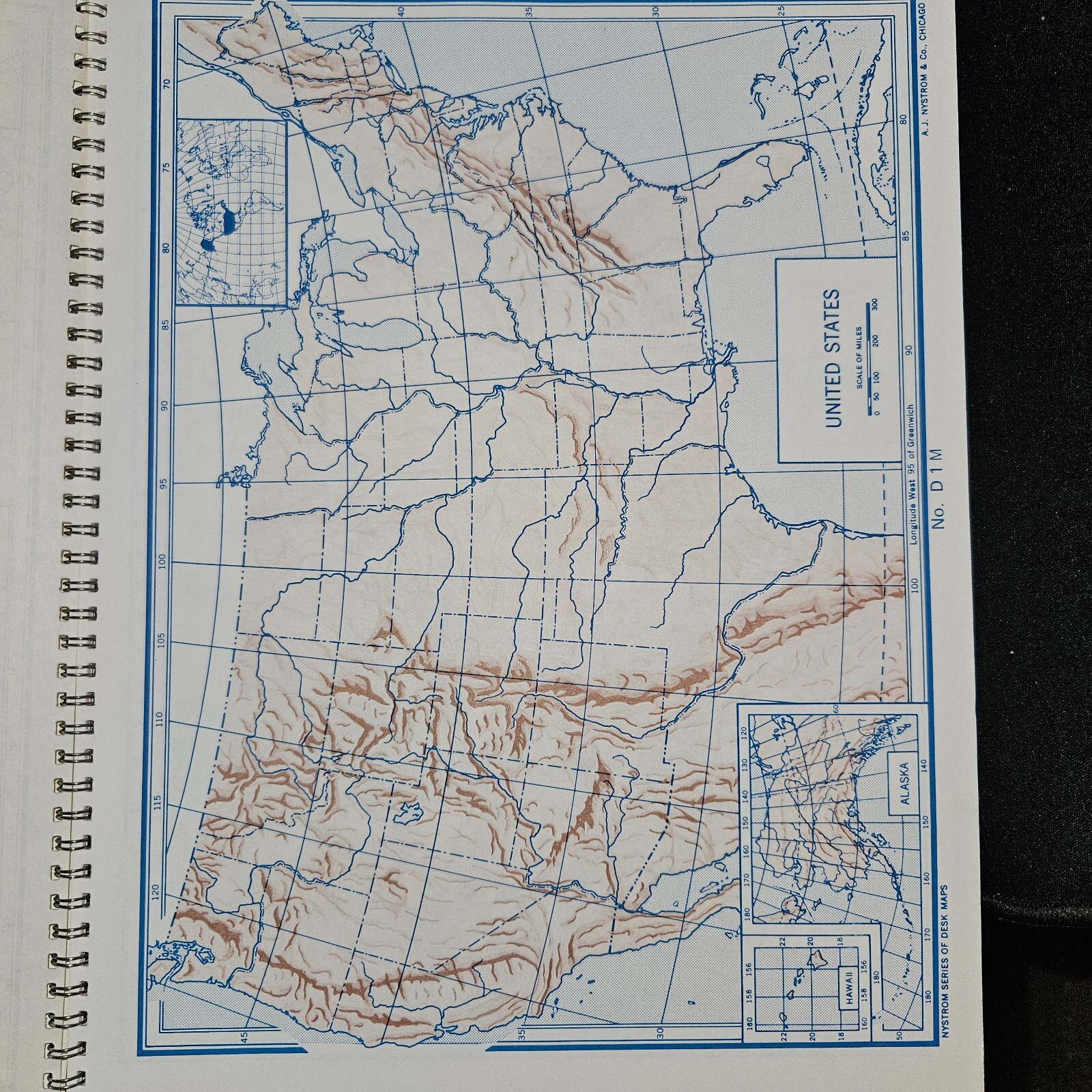 Nystrom Desk Outline Maps Sample Copies (Rare)