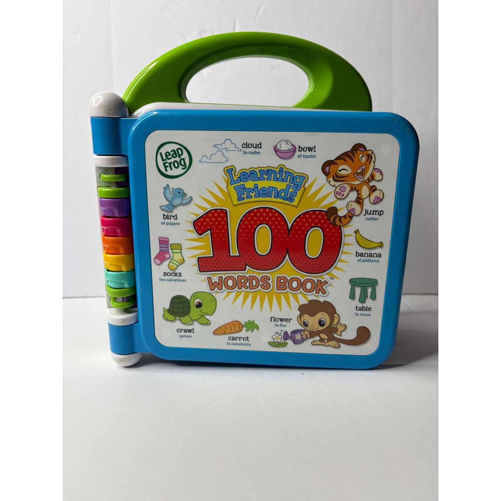 LeapFrog Learning Friends 100 Words Book Bilingual English Spanish Interactive